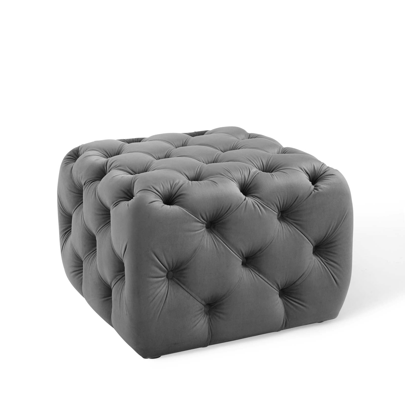 Modway Ottomans & Stools - Amour Square Performance Ottoman Gray