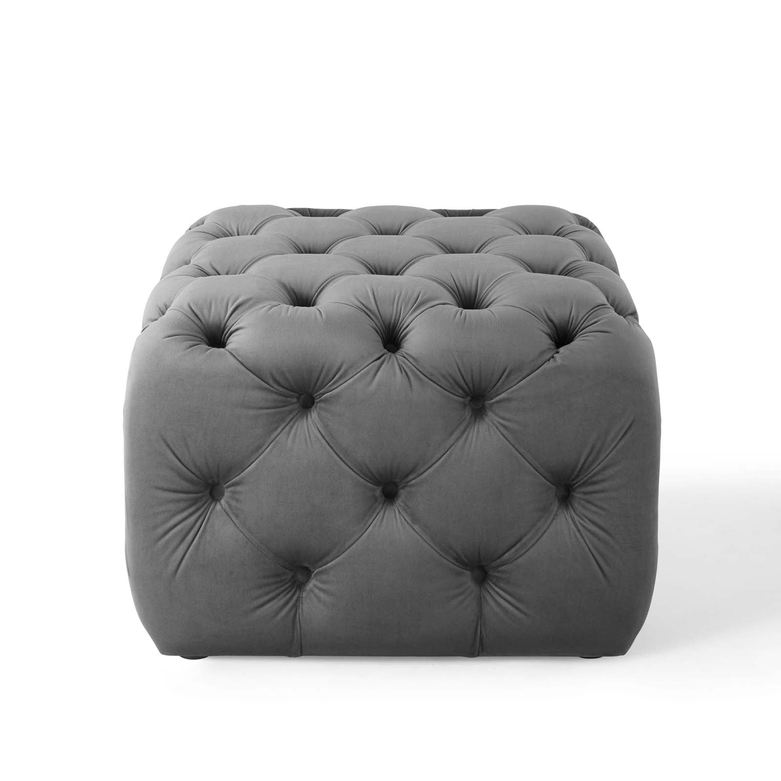 Modway Ottomans & Stools - Amour Square Performance Ottoman Gray