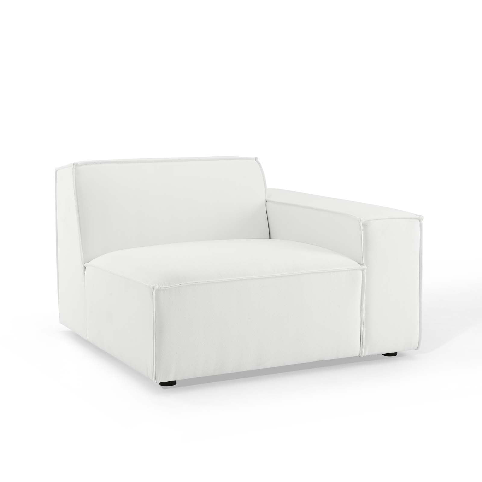 Modway Accent Chairs - Restore Right-Arm Sectional Sofa Chair White