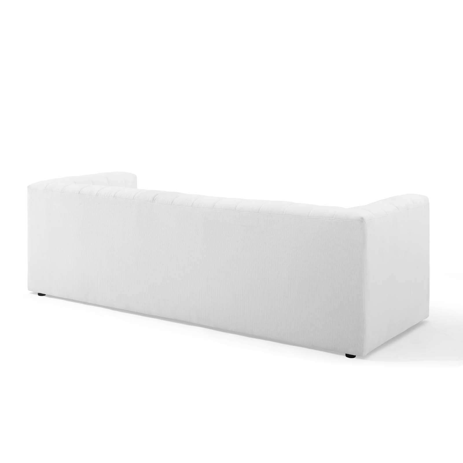 Modway Sofas & Couches - Reflection Channel Tufted Upholstered Fabric Sofa White