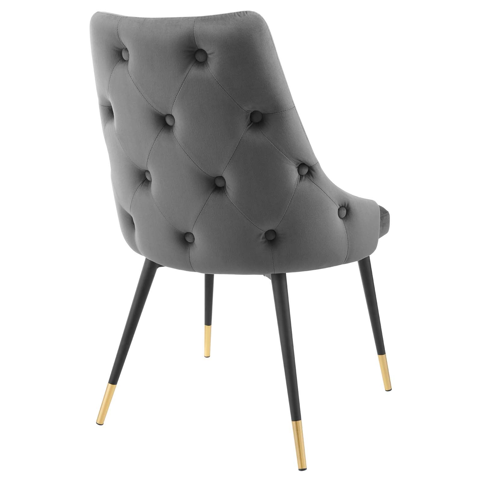 Modway Dining Chairs - Adorn Tufted Performance Velvet Dining Side Chair Gray