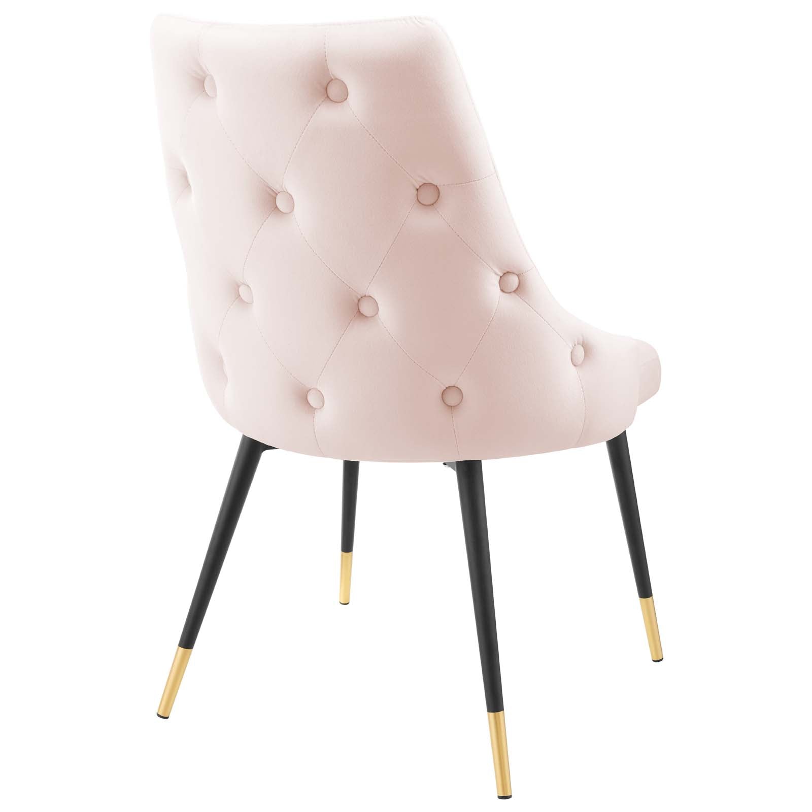 Modway Dining Chairs - Adorn Tufted Performance Velvet Dining Side Chair Pink