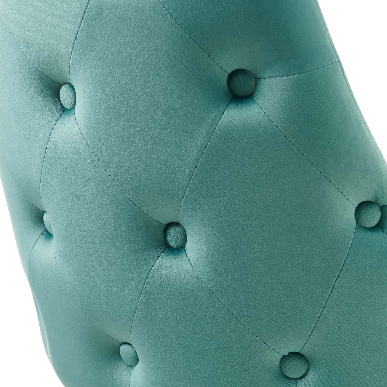 Modway Dining Chairs - Adorn Tufted Performance Velvet Dining Side Chair Teal