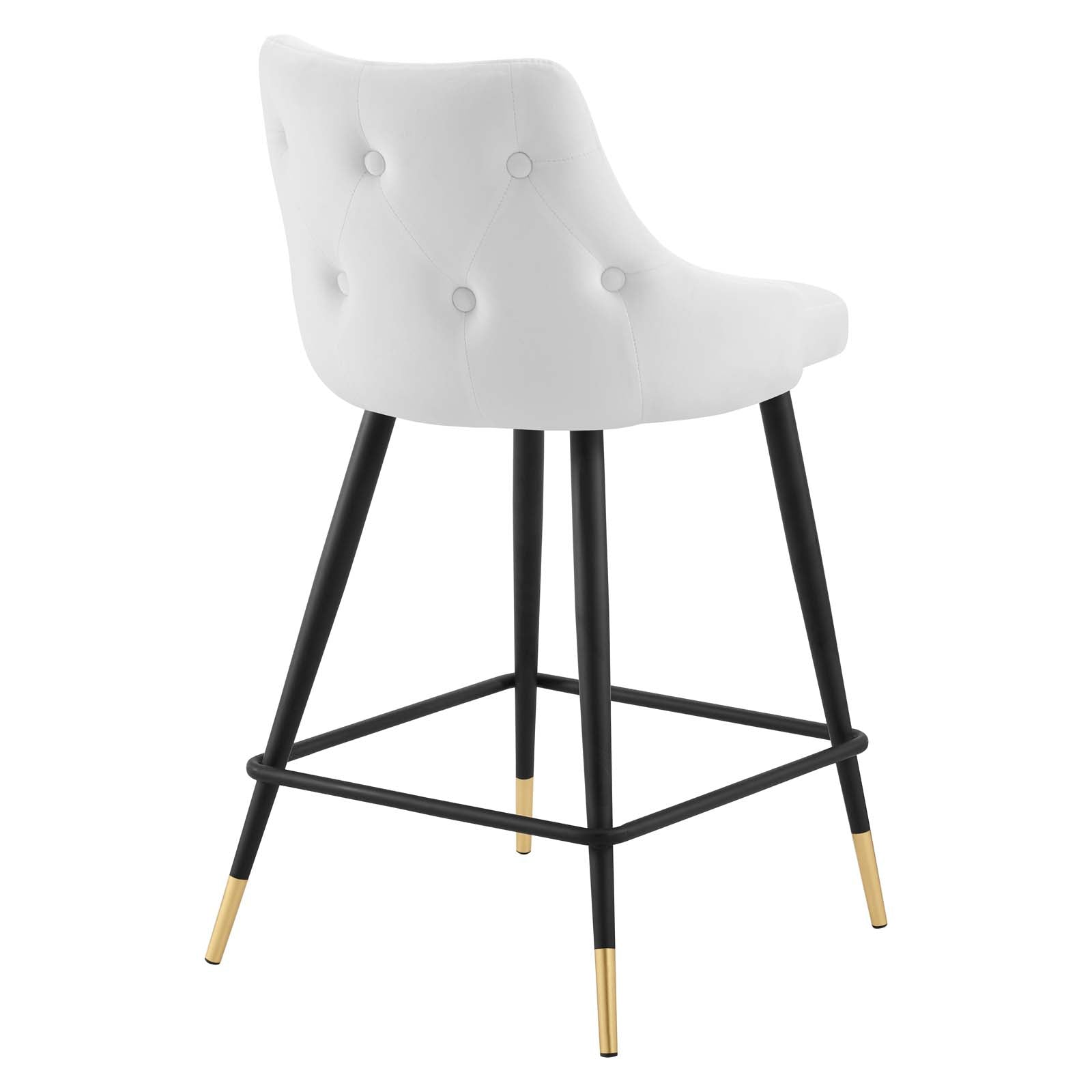 Modway Barstools - Adorn Performance Velvet Counter Stool White