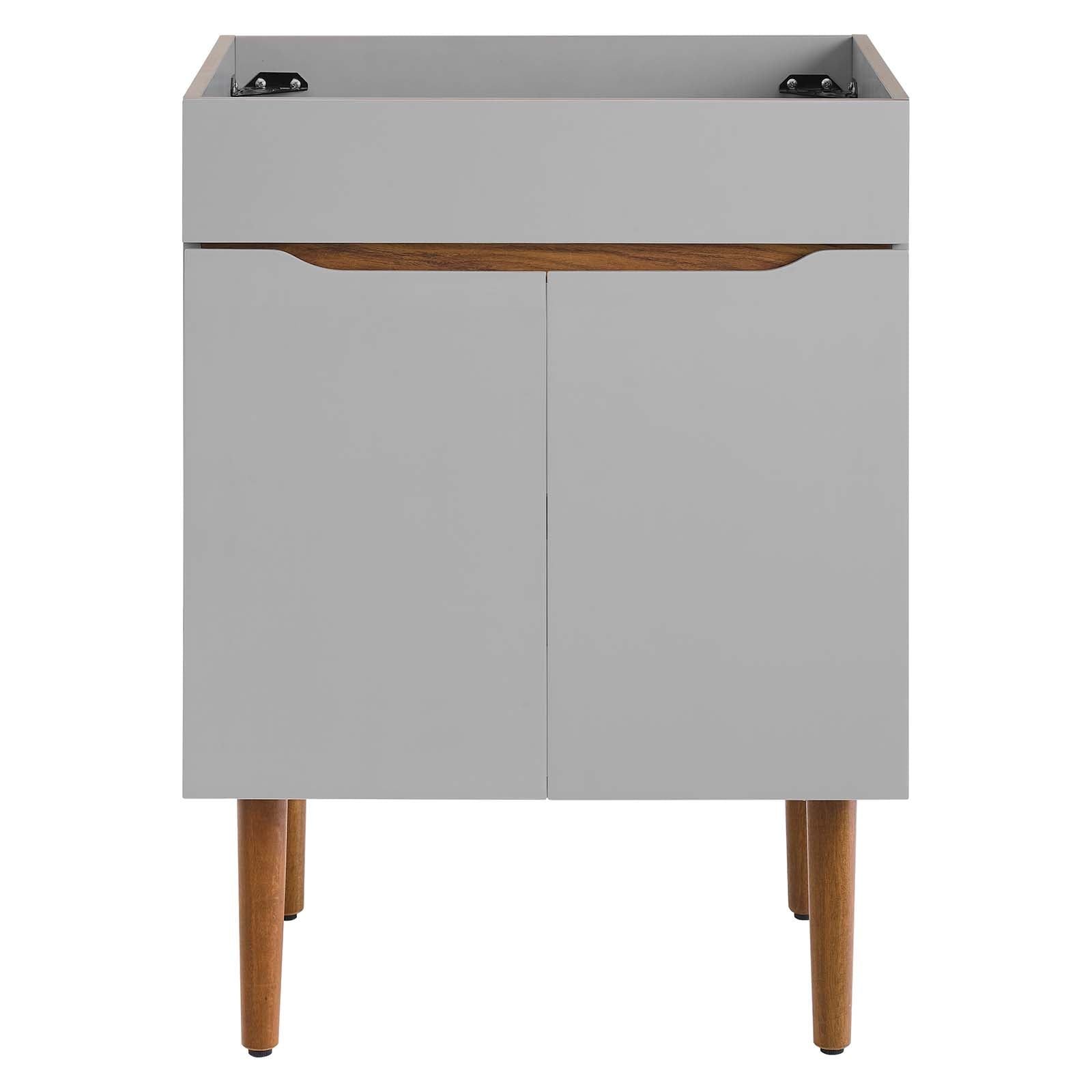 Modway Bathroom Vanity - Harvest 24" Bathroom Vanity Cabinet (Sink Basin Not Included) Gray Walnut