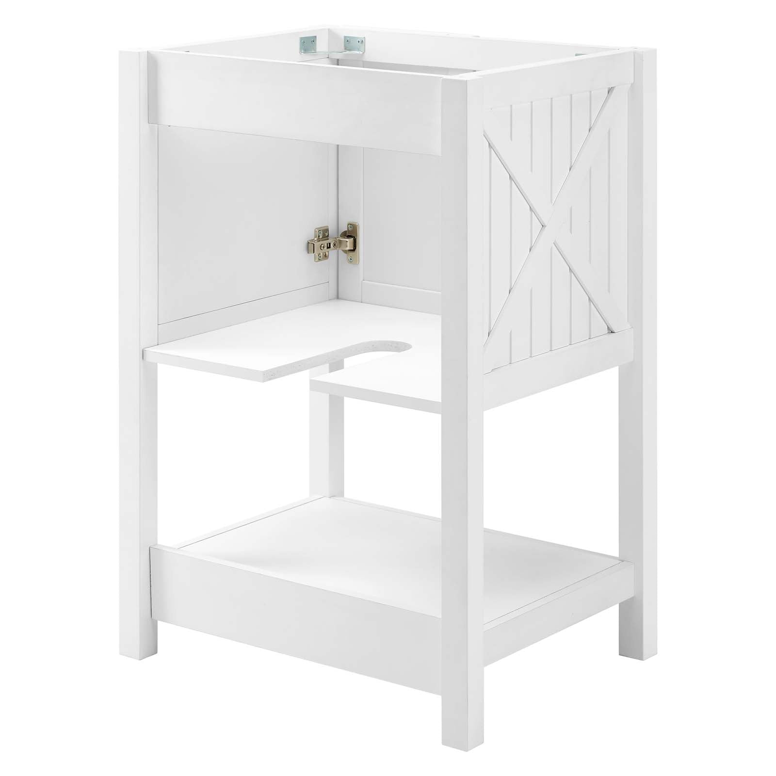 Modway Bathroom Vanity - Steam 23" Bathroom Vanity Cabinet (Sink Basin Not Included) White