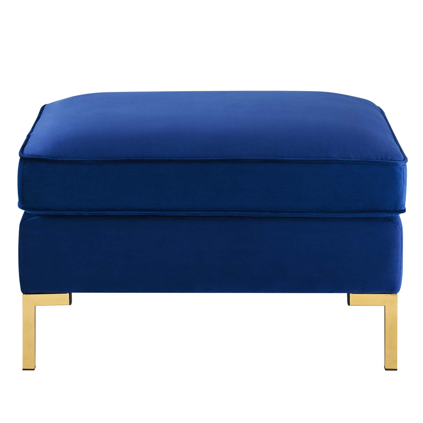 Modway Ottomans & Stools - Ardent Performance Velvet Ottoman Navy