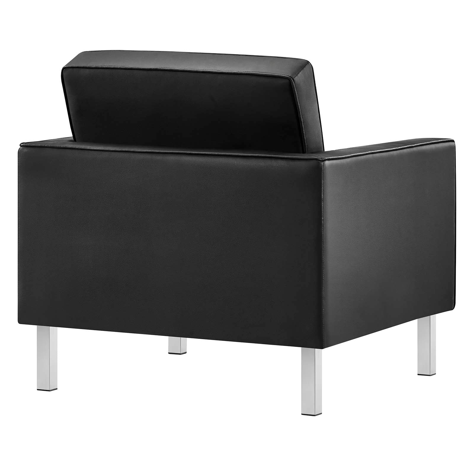 Black discount tufted armchair