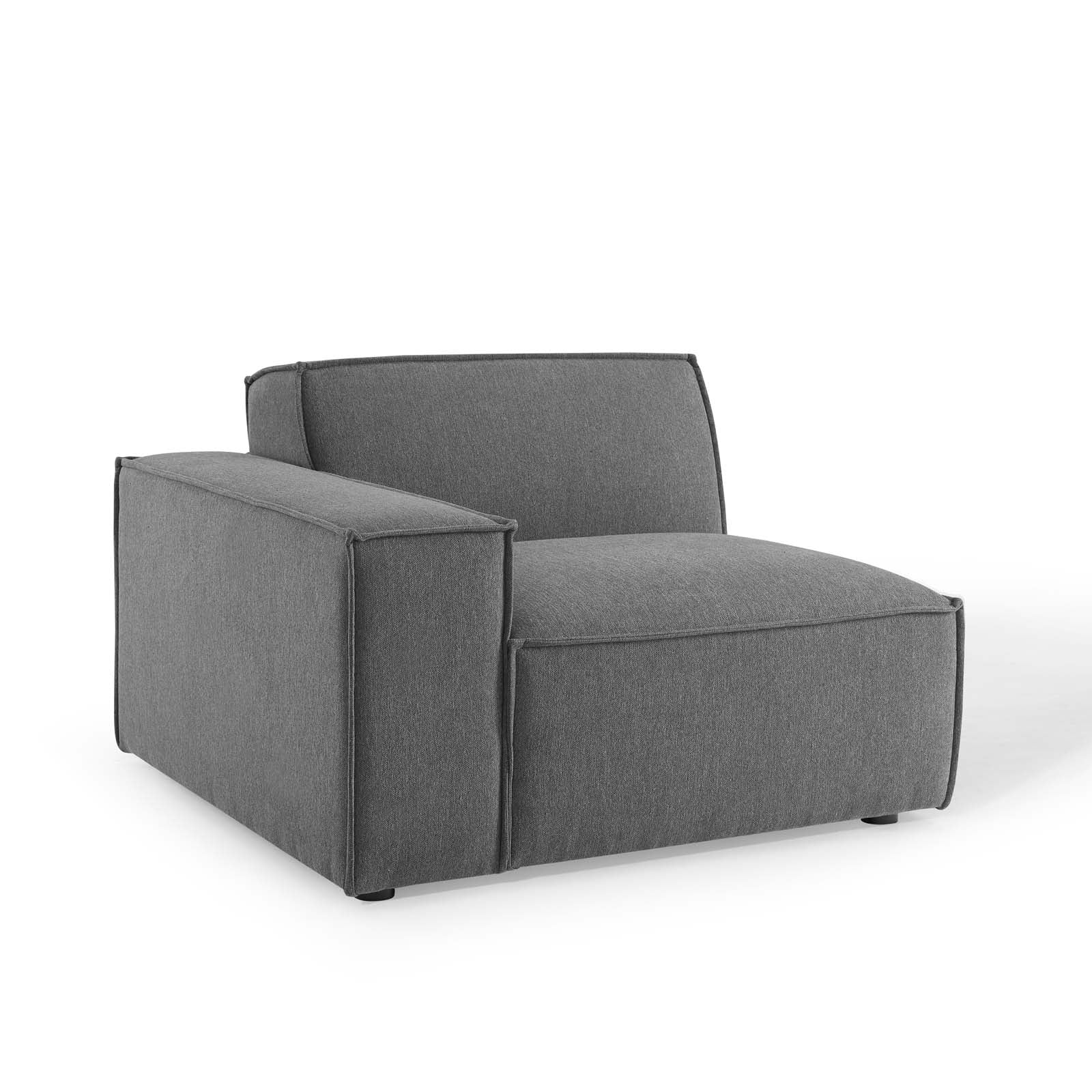 Modway Sectional Sofas - Restore 6-Piece Sectional Sofa Charcoal