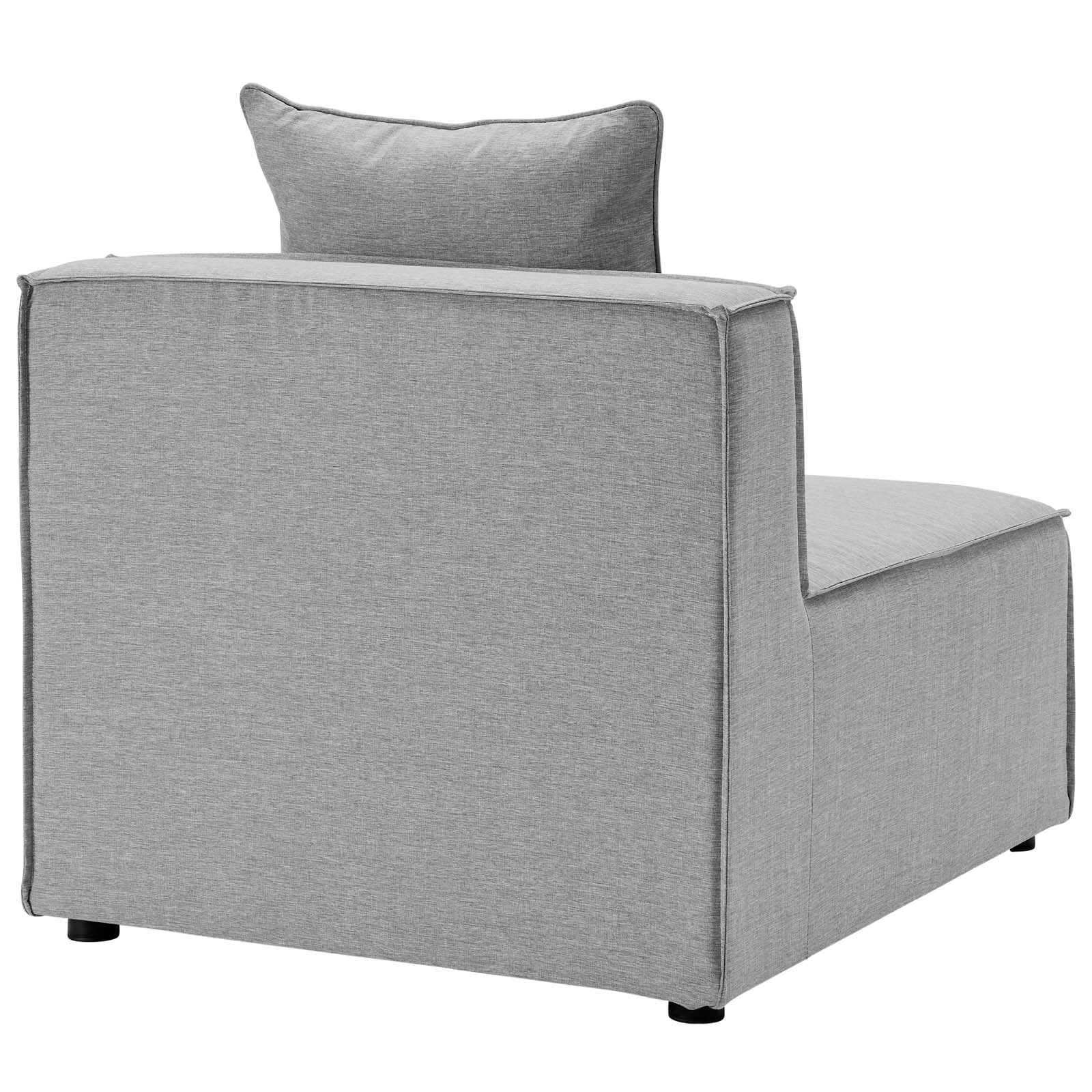 Modway Outdoor Chairs - Saybrook Outdoor Patio Upholstered Sectional Sofa Armless Chair Gray