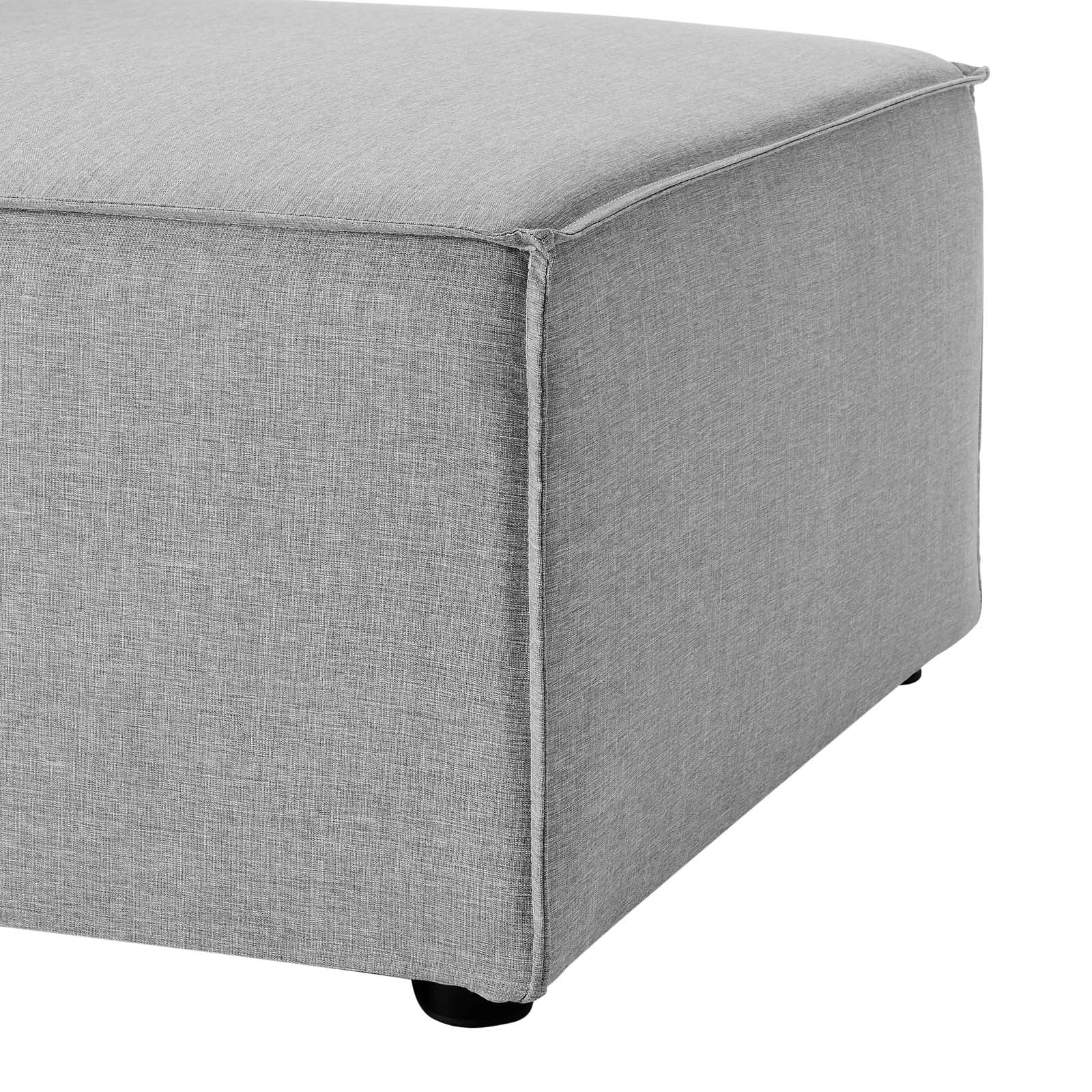 Modway Outdoor Chairs - Saybrook Outdoor Patio Upholstered Sectional Sofa Armless Chair Gray