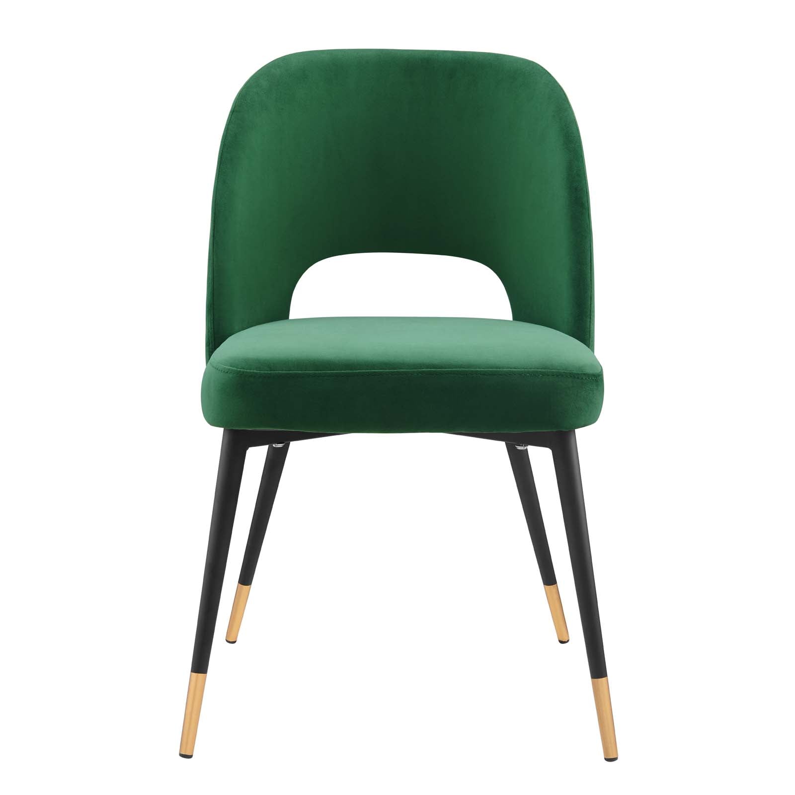 Modway Dining Chairs - Rouse Performance Velvet Dining Side Chair Emerald