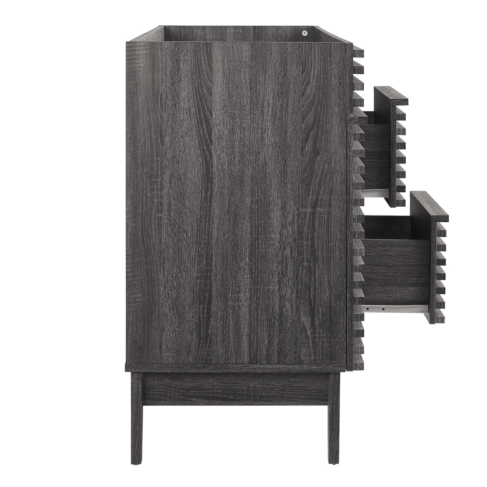 Modway Bathroom Vanity - Render 48" Double Bathroom Vanity Cabinet Charcoal