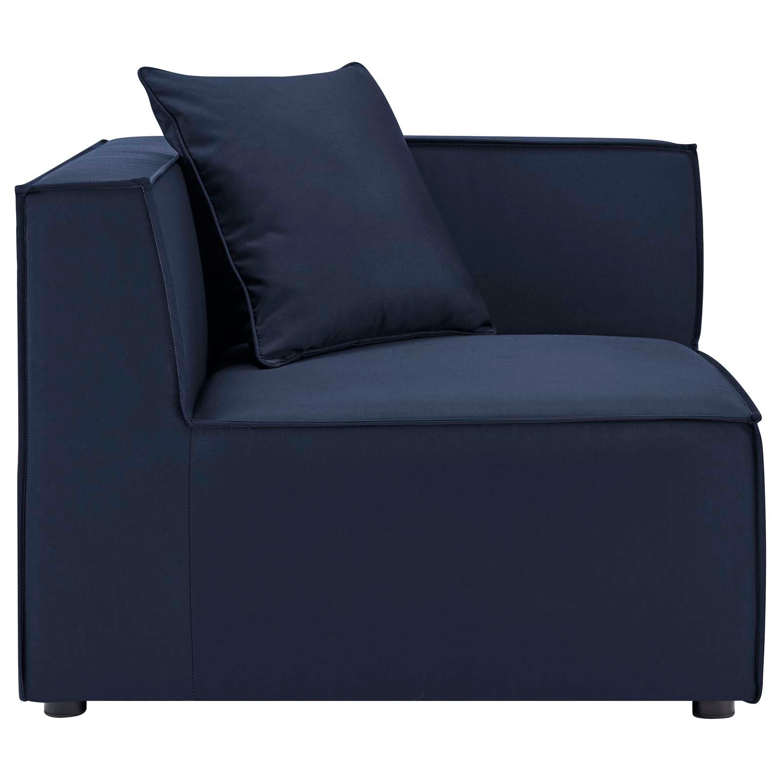 Modway Outdoor Sofas - Saybrook Outdoor Patio Upholstered 2-Piece Sectional Sofa Loveseat Navy