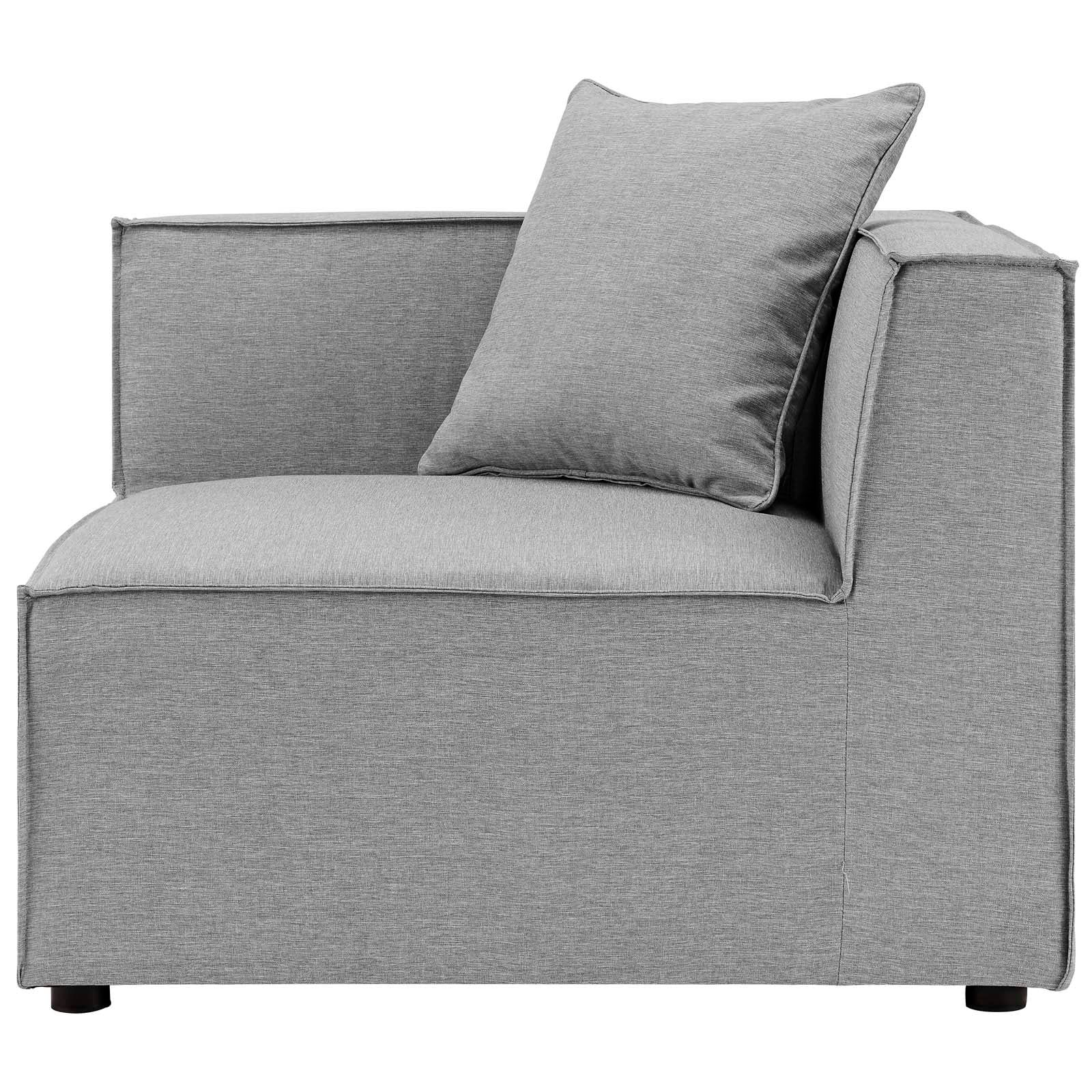 Modway Outdoor Sofas - Saybrook Outdoor Patio 4 Piece Sectional Sofa Gray