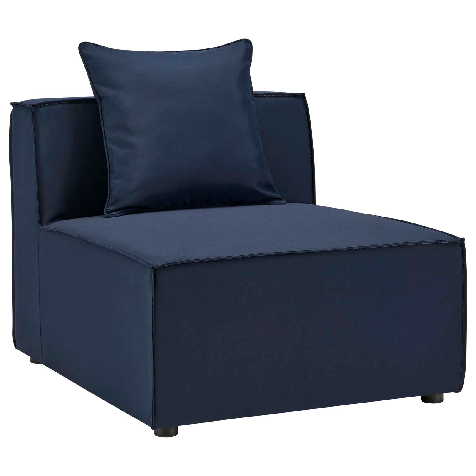 Modway Outdoor Sofas - Saybrook 103.5" Outdoor Patio Upholstered 4-Piece Sectional Sofa Navy