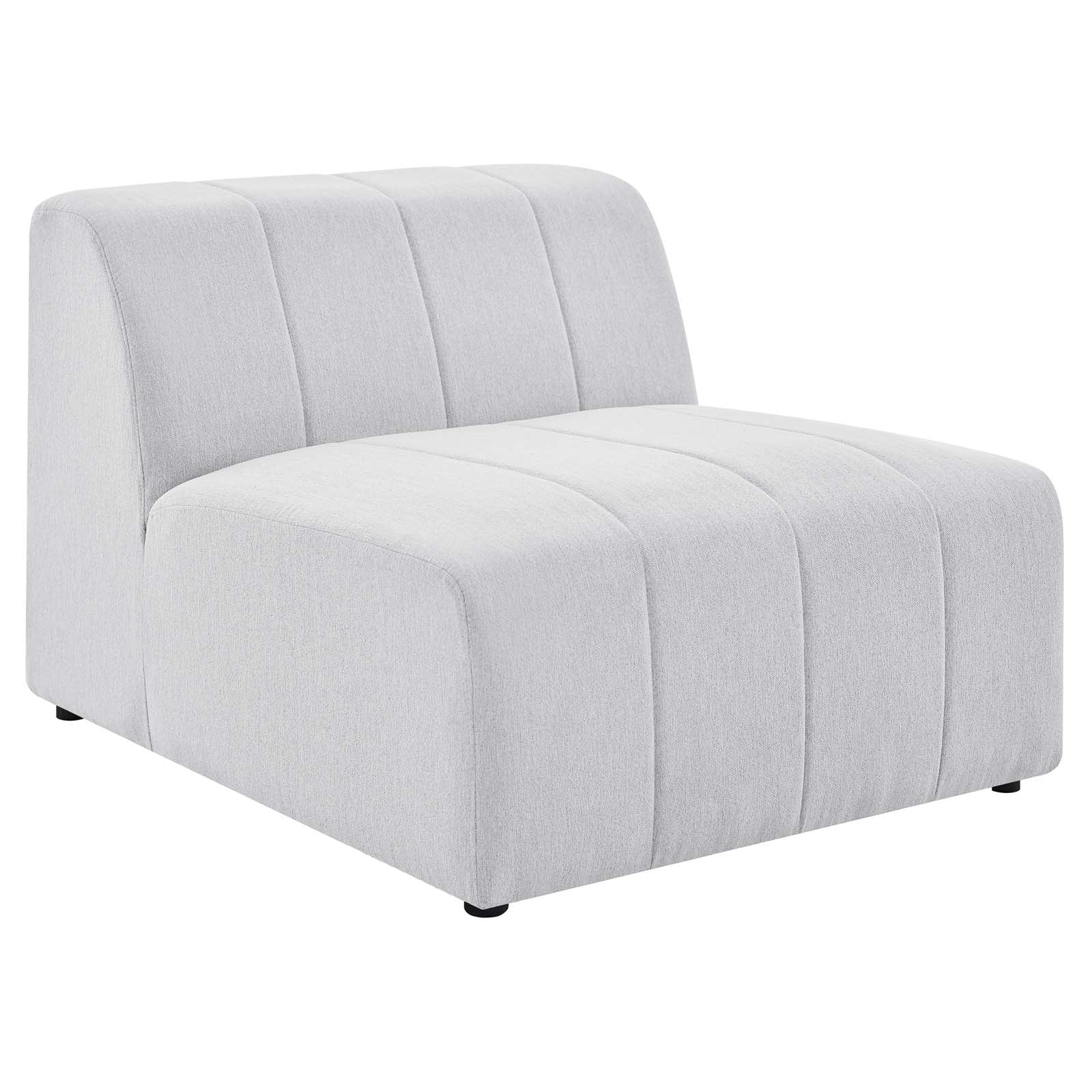 Modway Sectional Sofas - Bartlett Upholstered Fabric 27.5 " H 4-Piece Sectional Sofa Ivory