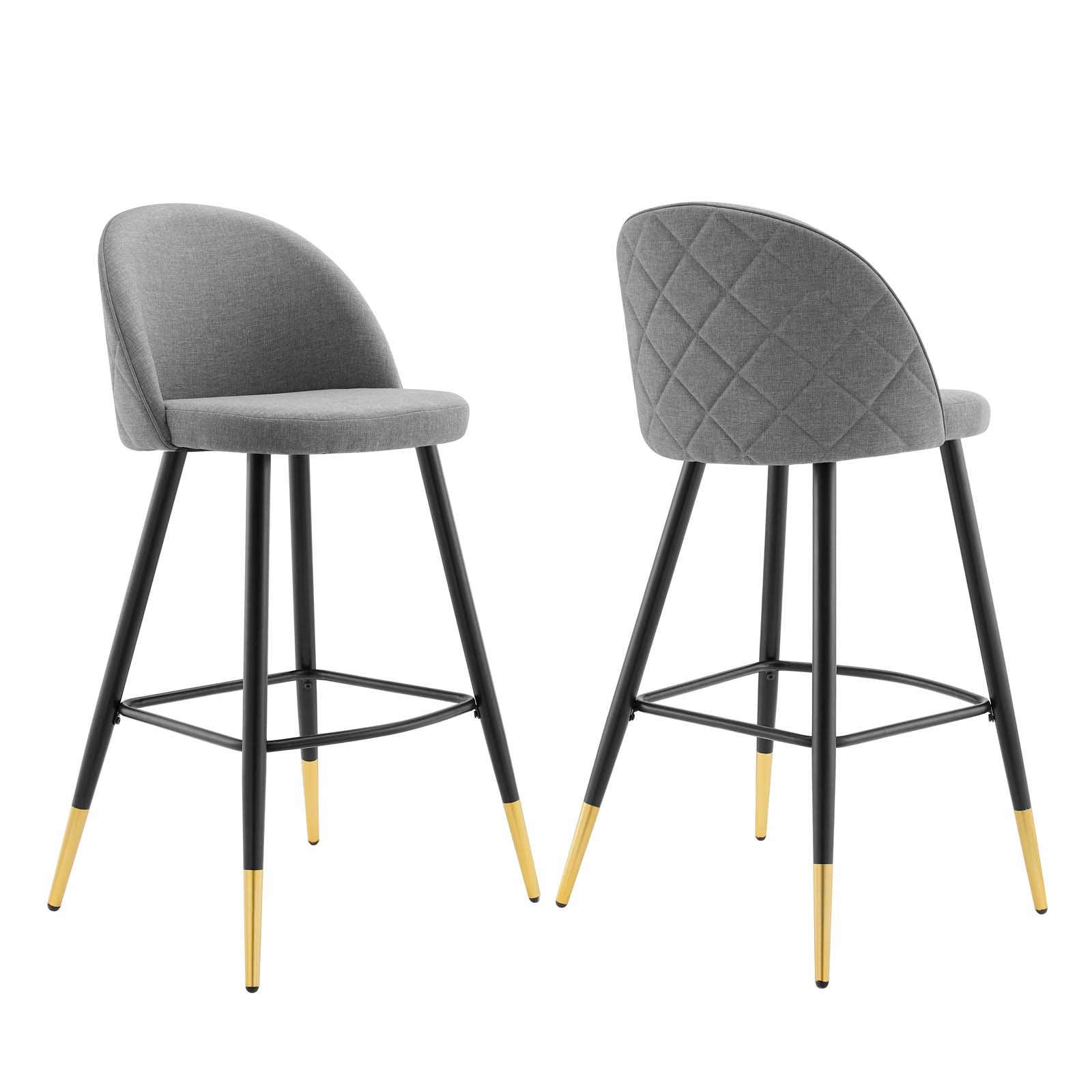 Fabric grey bar discount stools