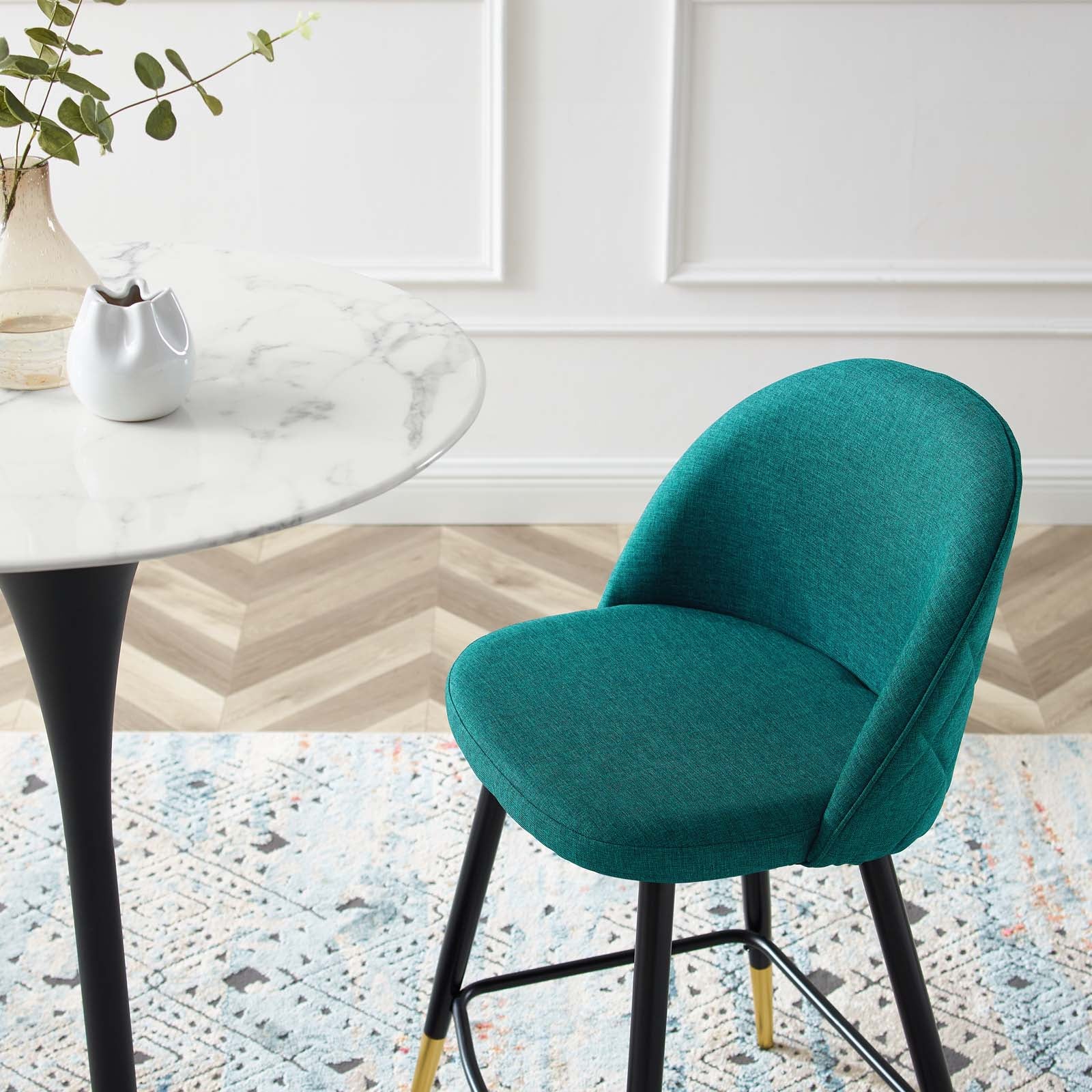 Teal discount counter chairs