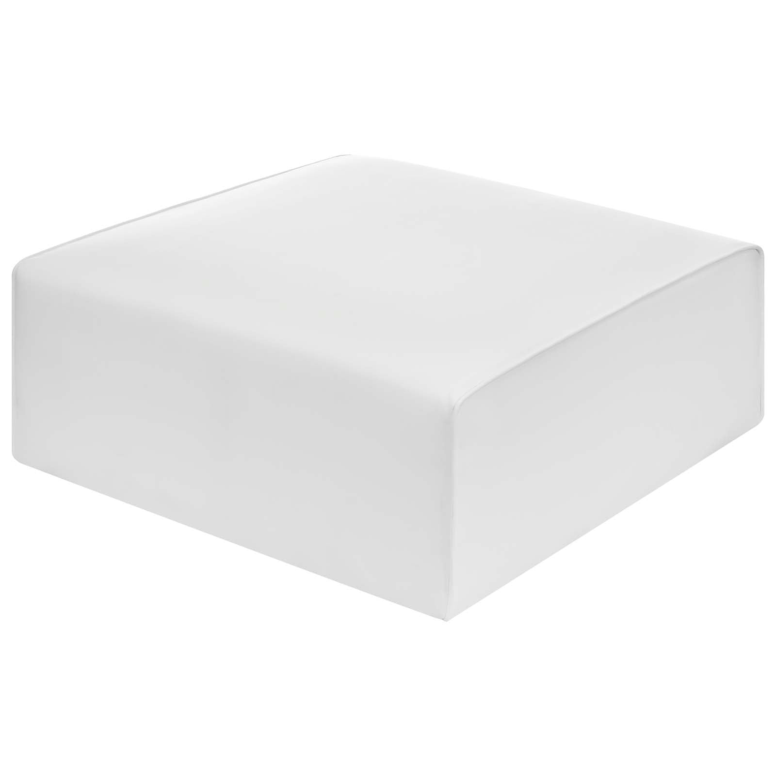 Modway Ottomans & Stools - Mingle Vegan Leather Ottoman White