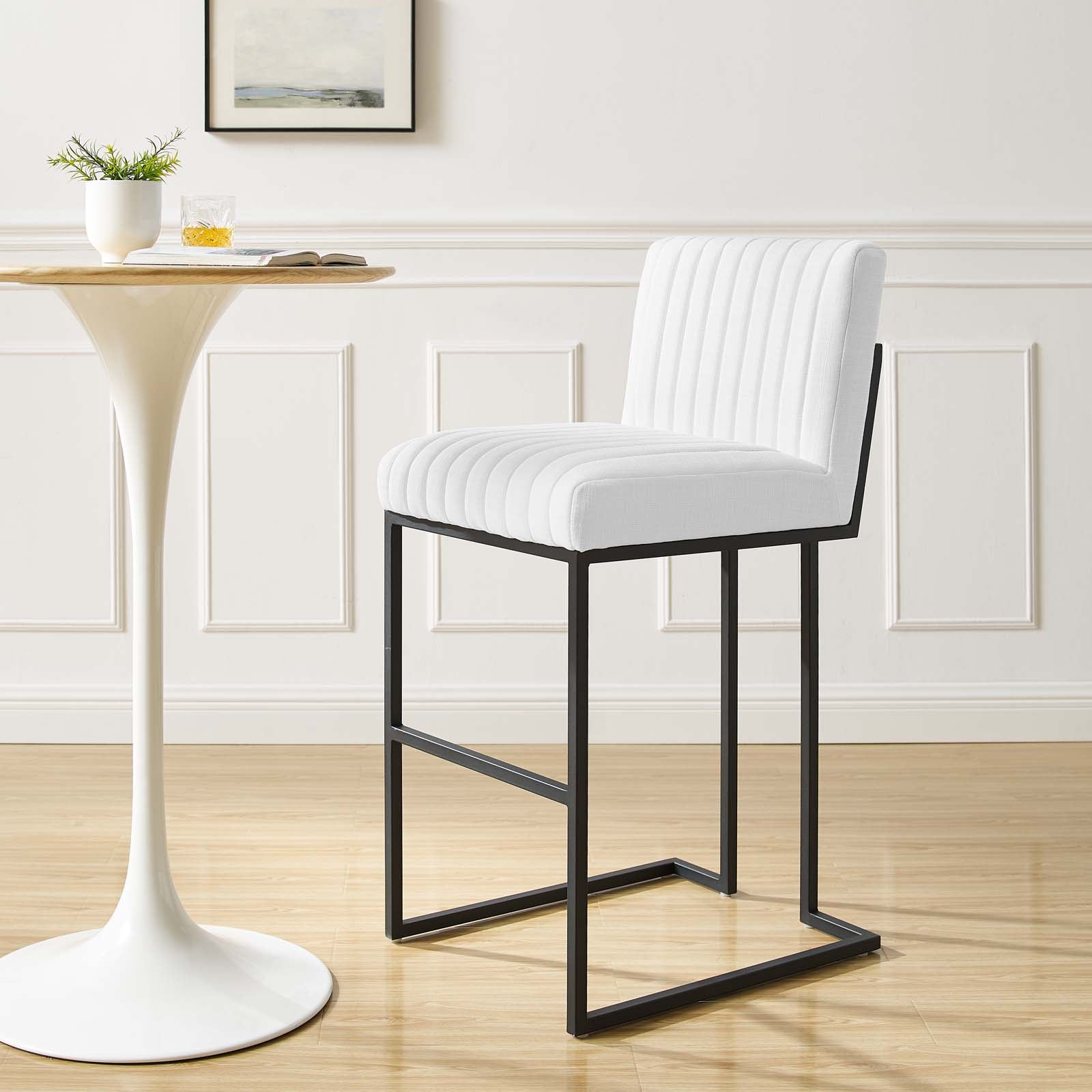 White fabric bar stools new arrivals