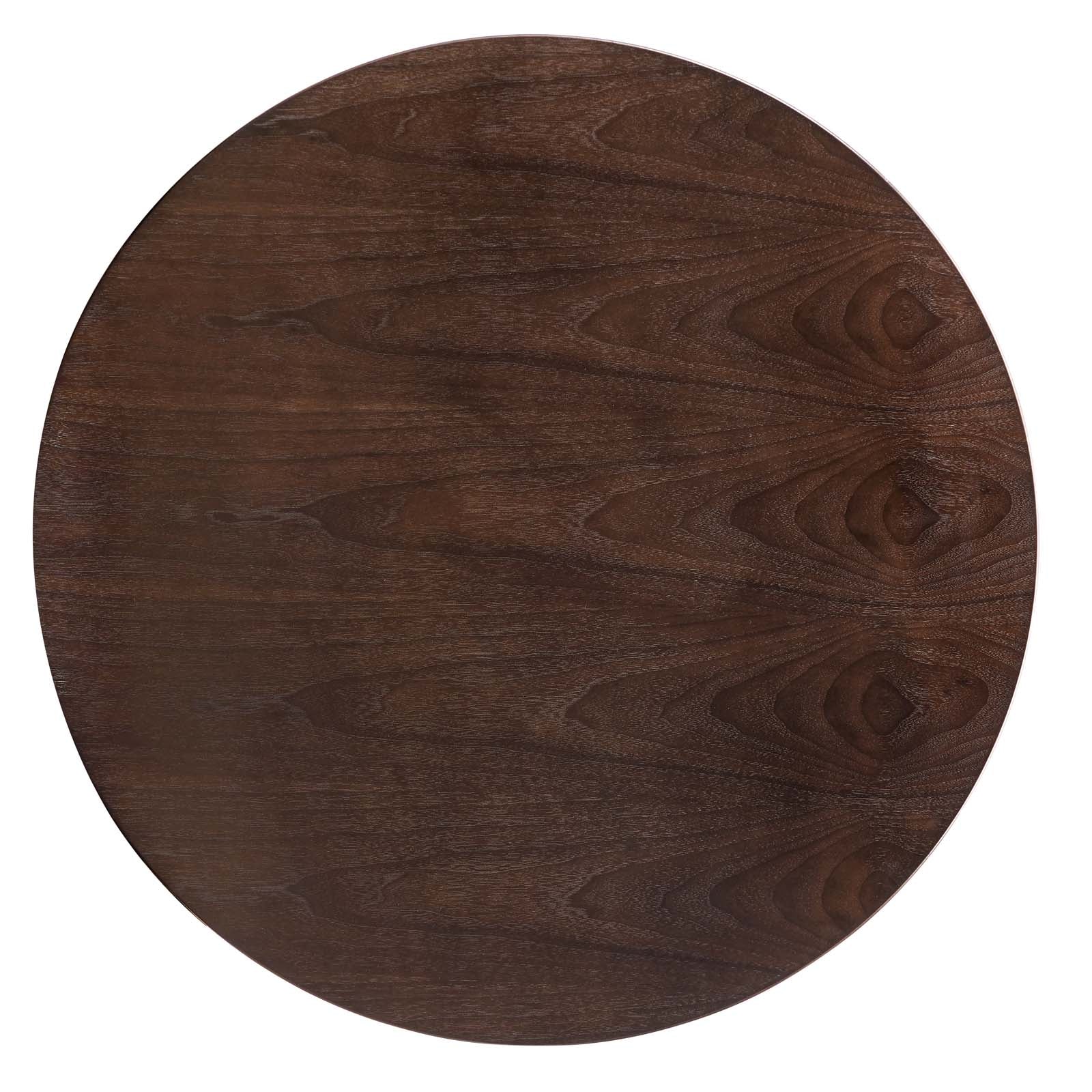 Modway Dining Tables - Verne 40" Dining Table Gold Cherry Walnut