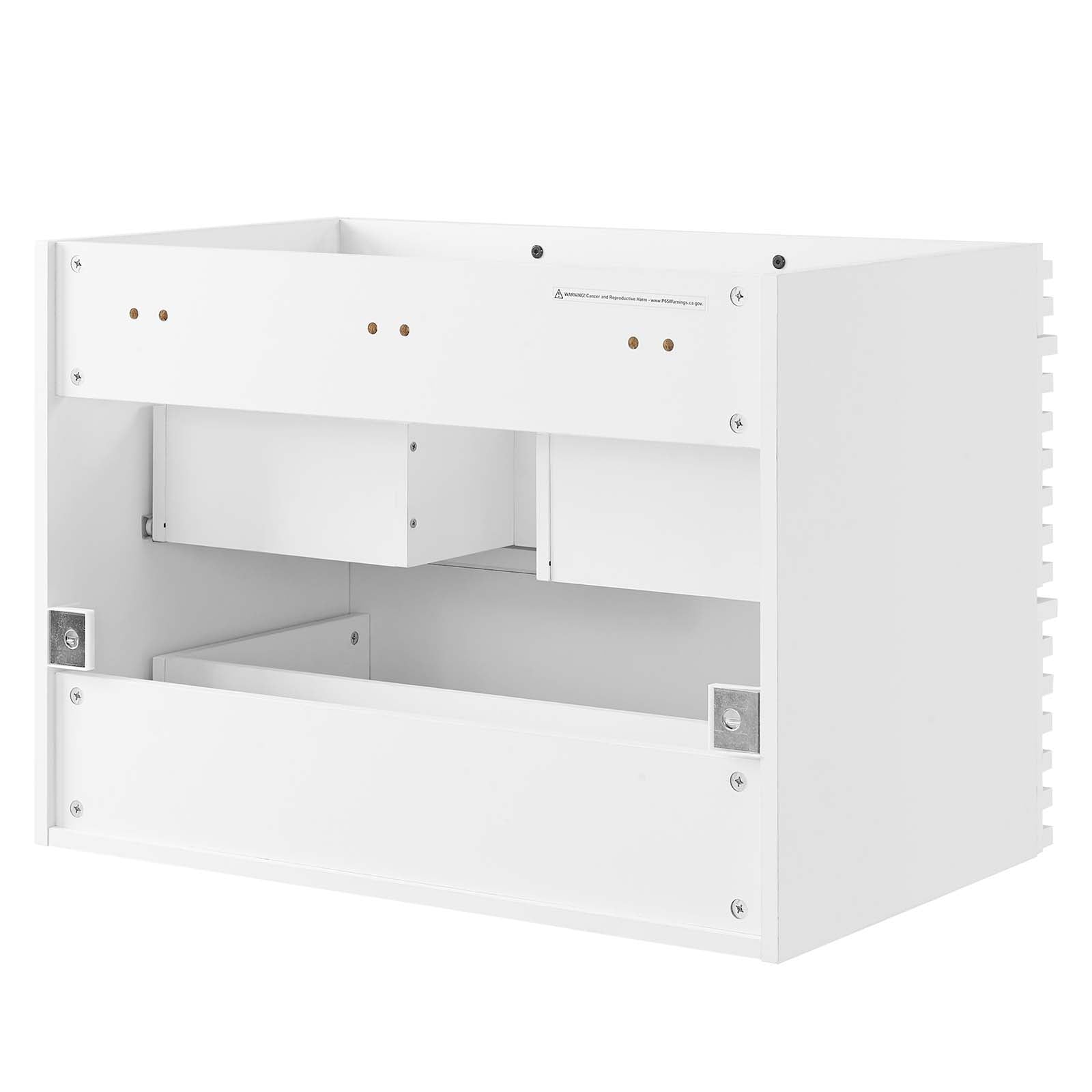 Modway Bathroom Vanity - Render 30" Wall-Mount Bathroom Vanity White