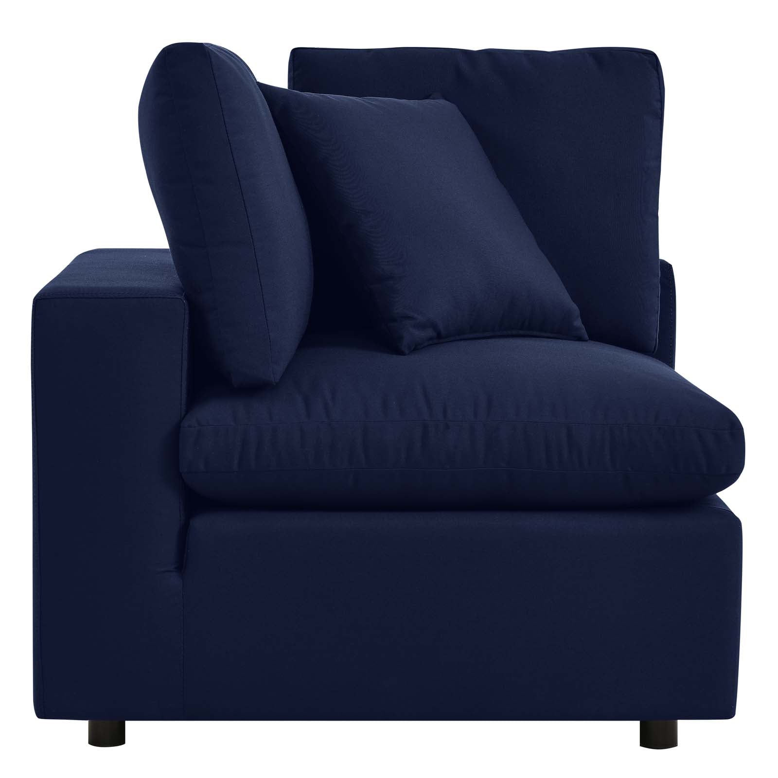 Modway Outdoor Chairs - Commix Sunbrella Outdoor Patio Corner Chair Navy