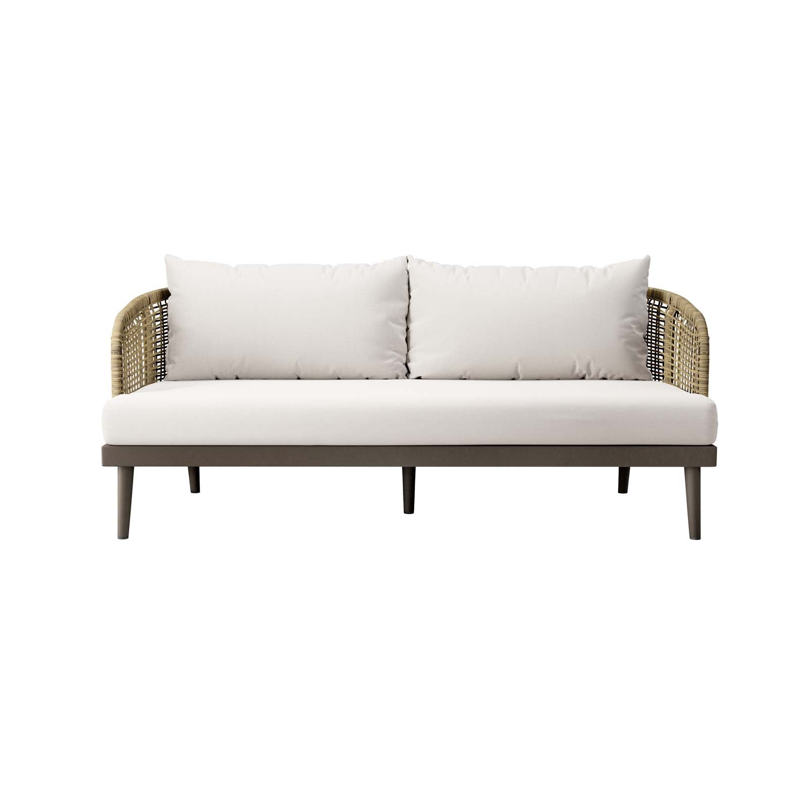 Modway Outdoor Sofas - Meadow Outdoor Patio Sofa Natural White