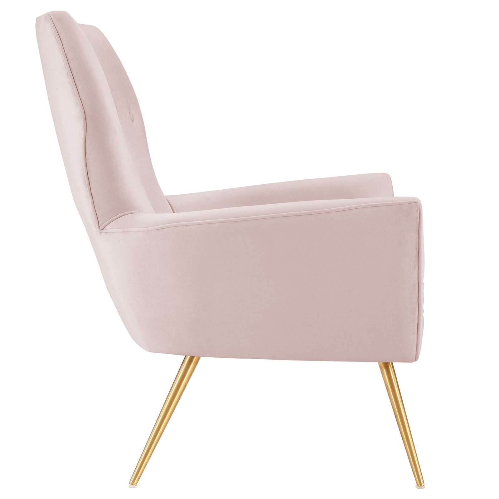 Modway Accent Chairs - Renata-Button-Tufted-Performance-Velvet-Armchair-Pink