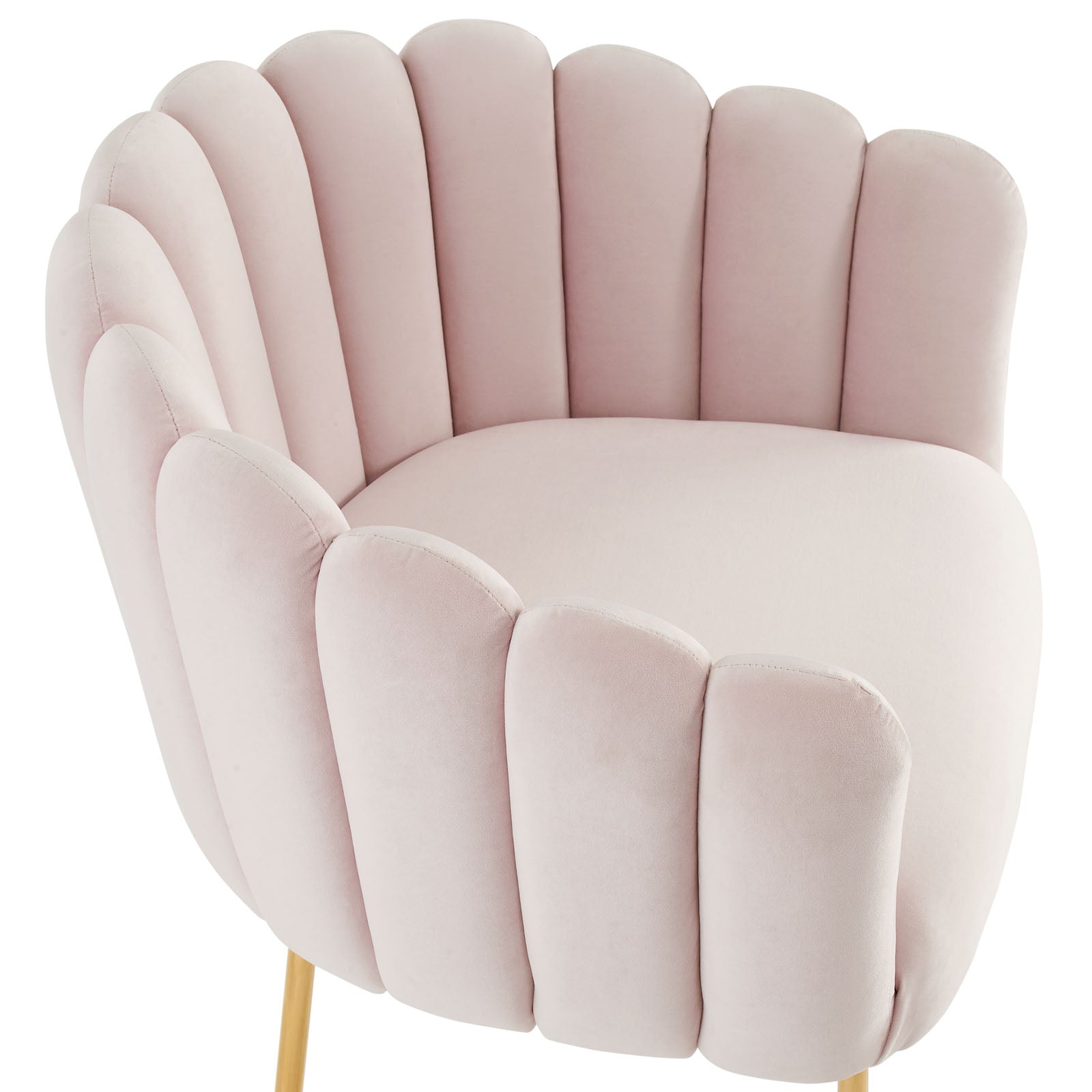 Pink best sale shell armchair