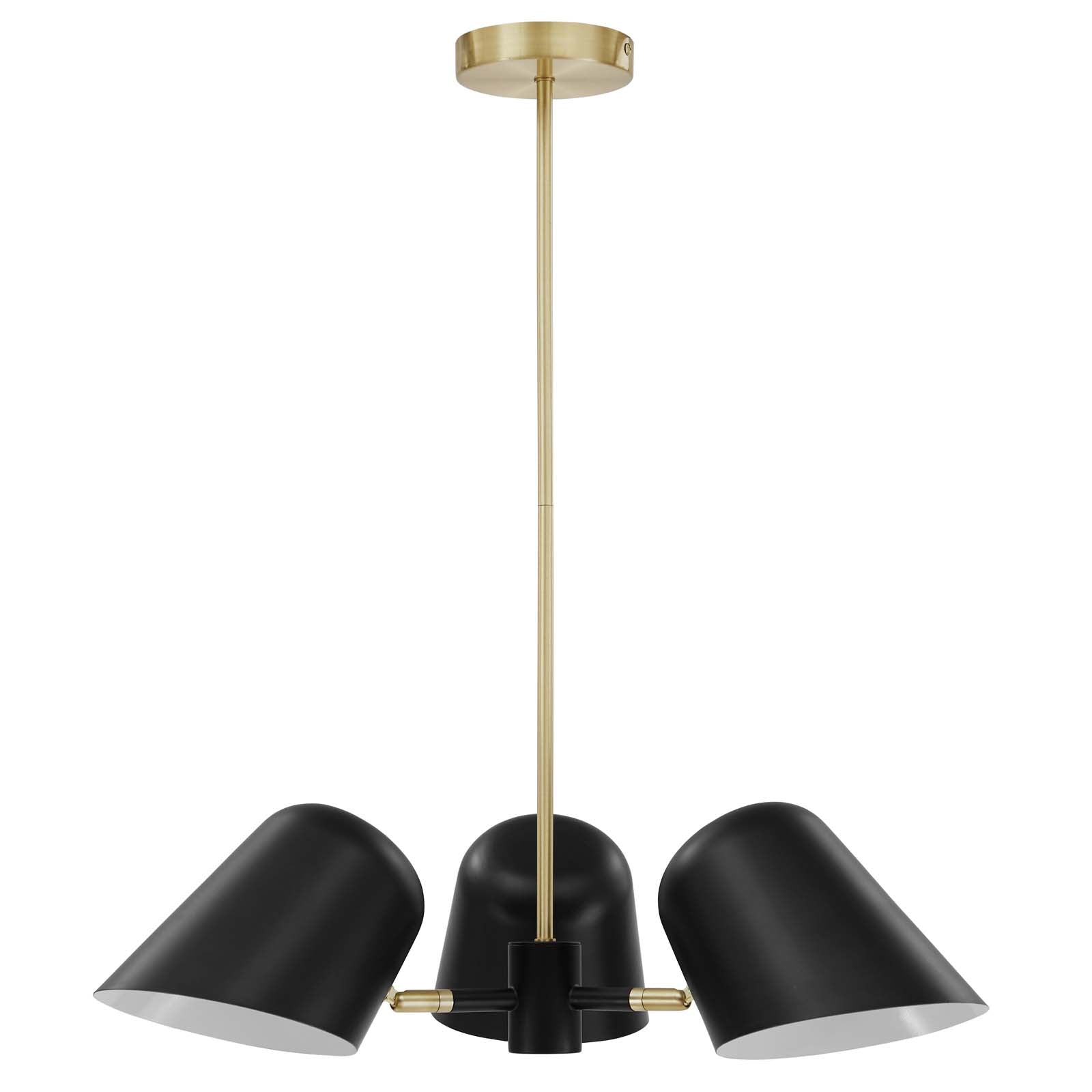 Modway Ceiling Lights - Briana 3-Light Pendant Light Black