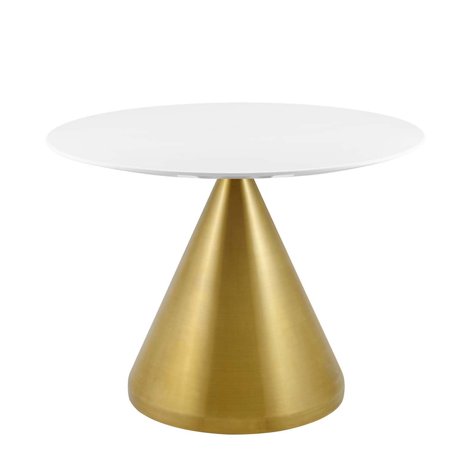 Modway Dining Tables - Tupelo 40" Dining Table Gold White