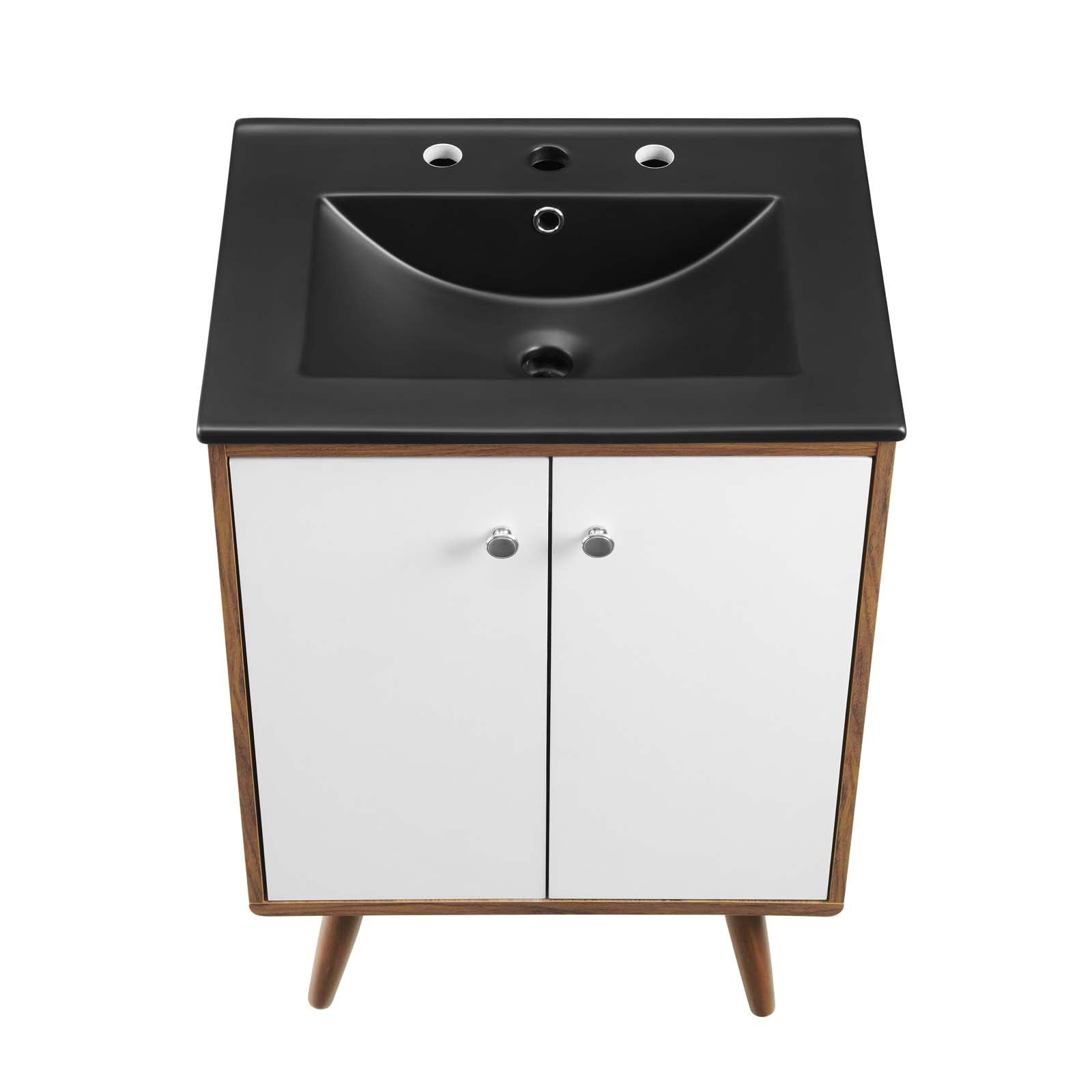 Modway Bathroom Vanity - Transmit 24" Bathroom Vanity White Black