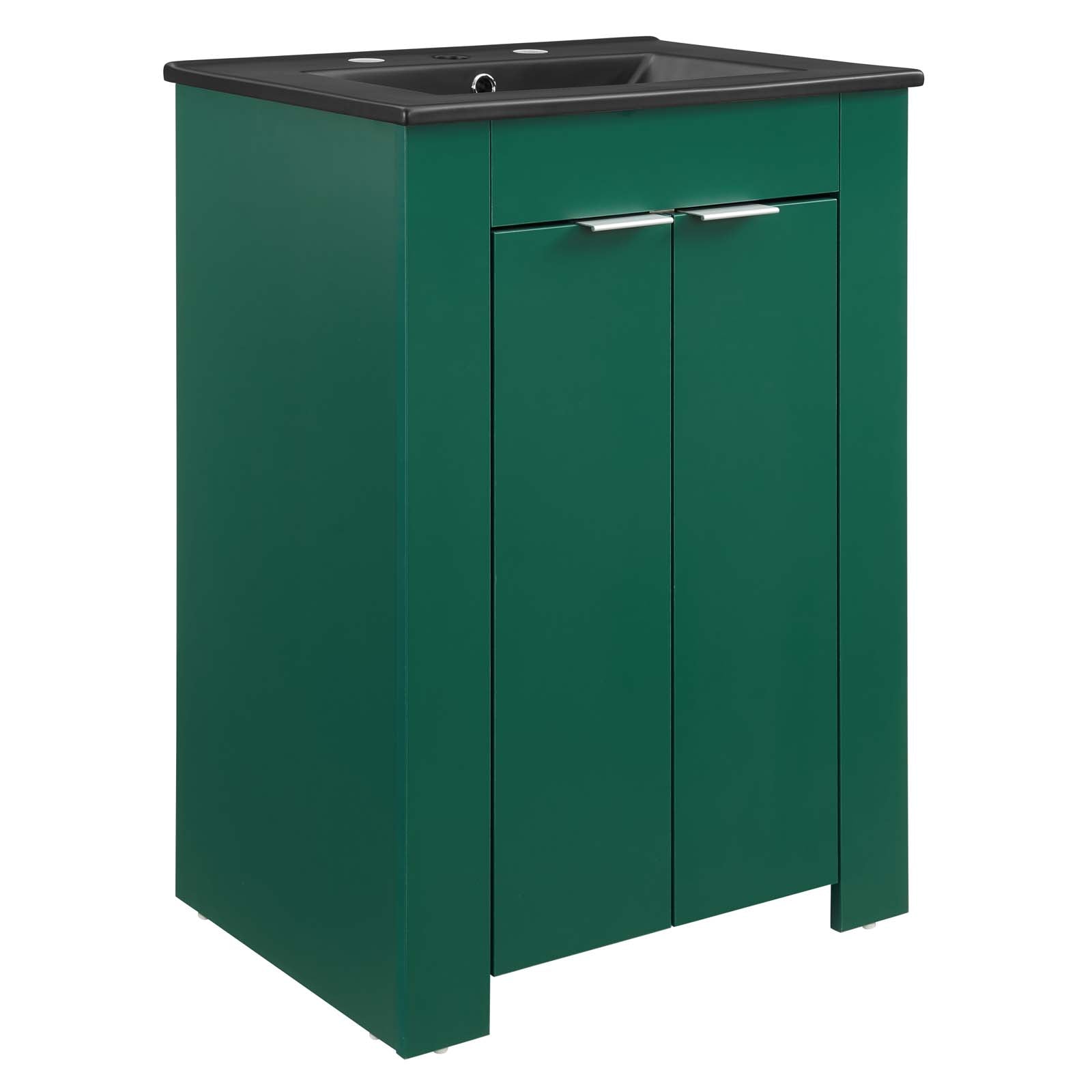 Modway Bathroom Vanity - Maybelle 24" Bathroom Vanity Green Black