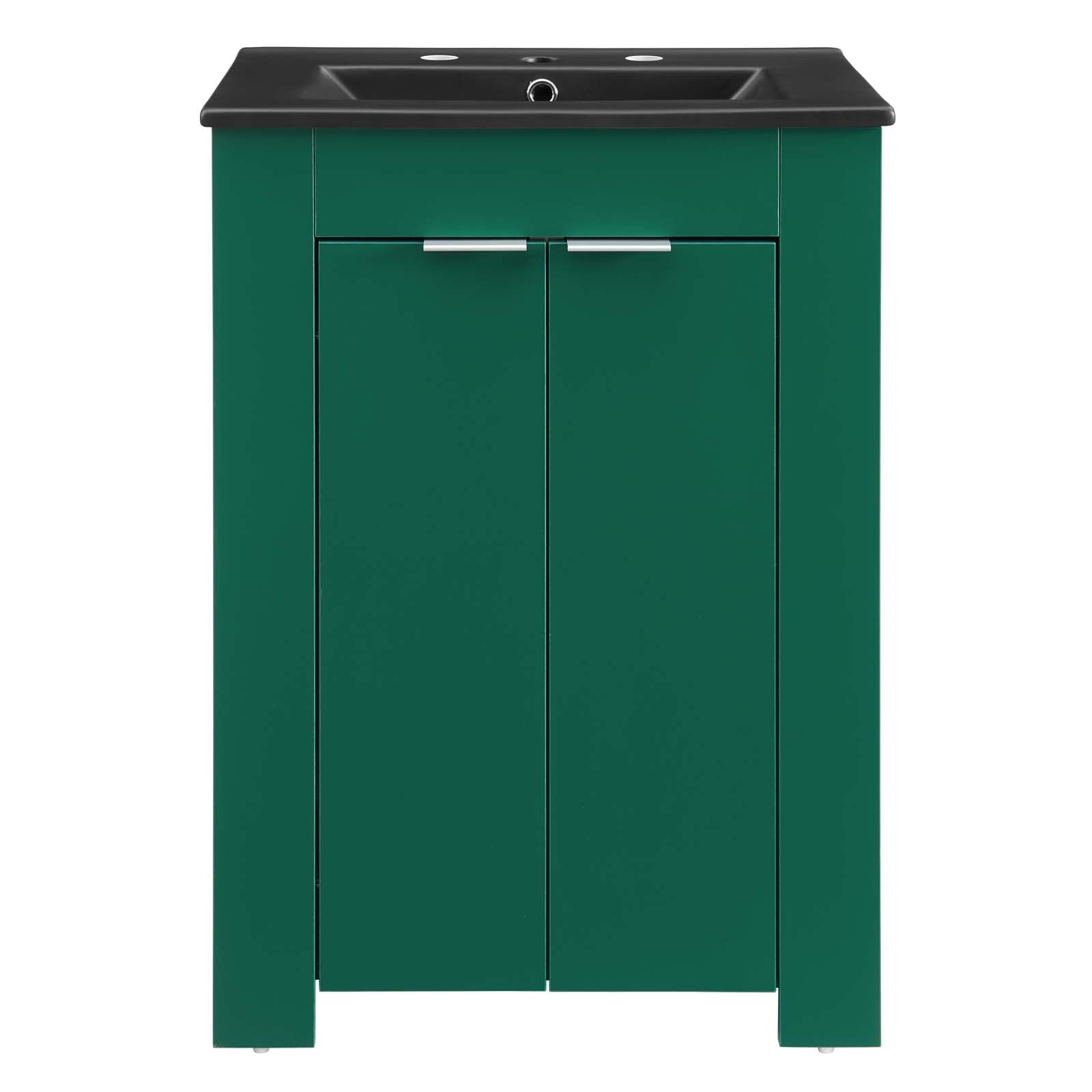 Modway Bathroom Vanity - Maybelle 24" Bathroom Vanity Green Black