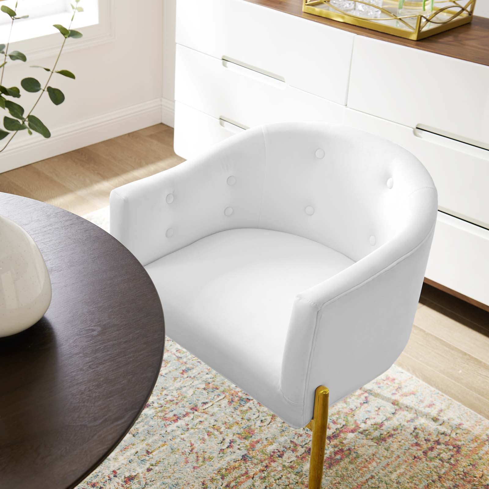 White accent chairs discount set of 2