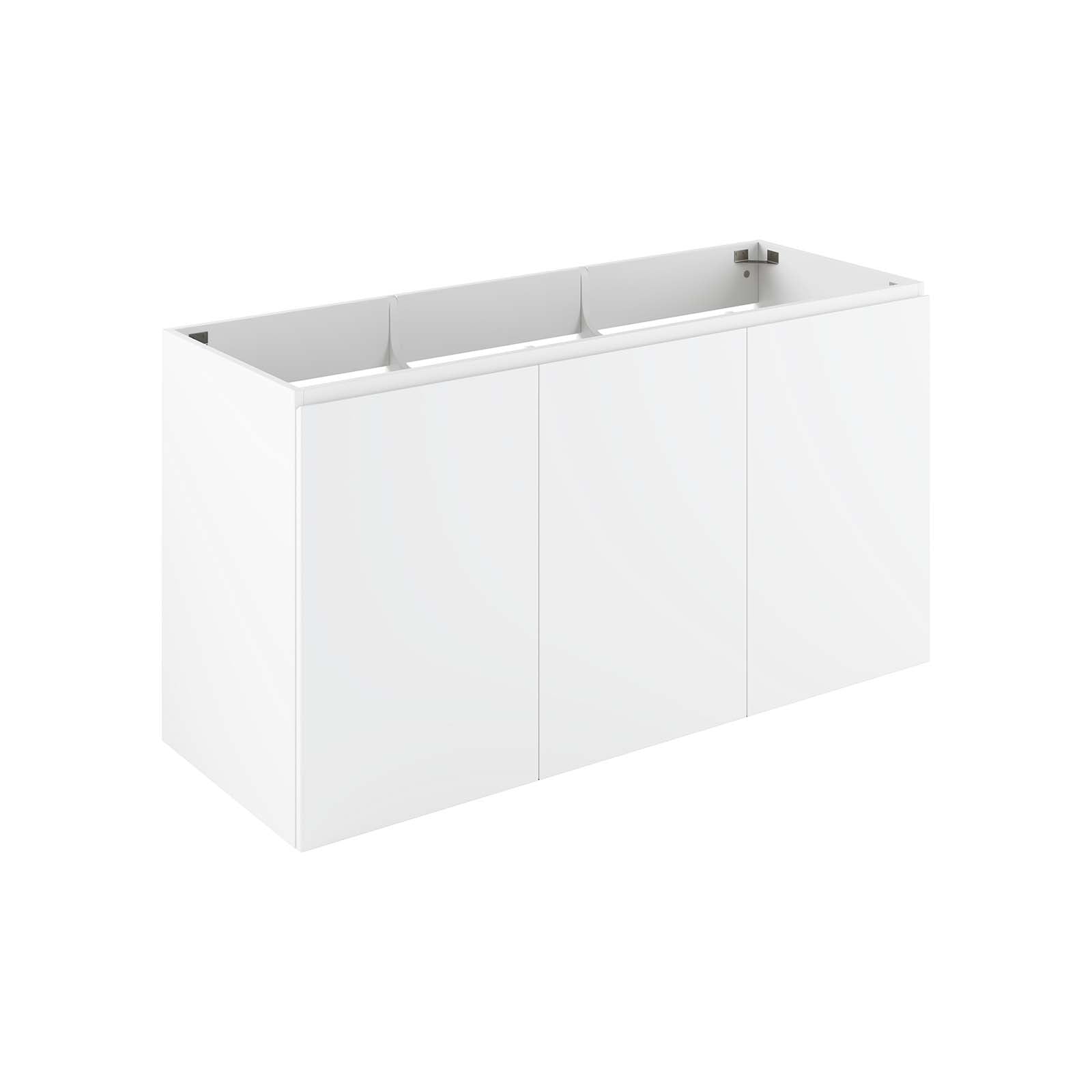 Modway Bathroom Vanity - Vitality 48" Wall-Mount Bathroom Vanity White