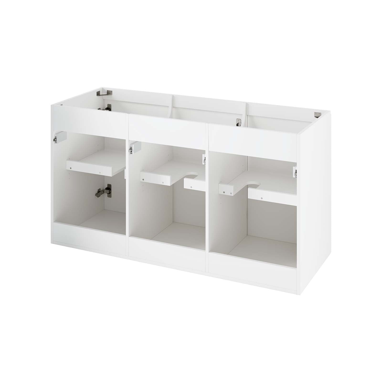 Modway Bathroom Vanity - Vitality 48" Wall-Mount Bathroom Vanity White