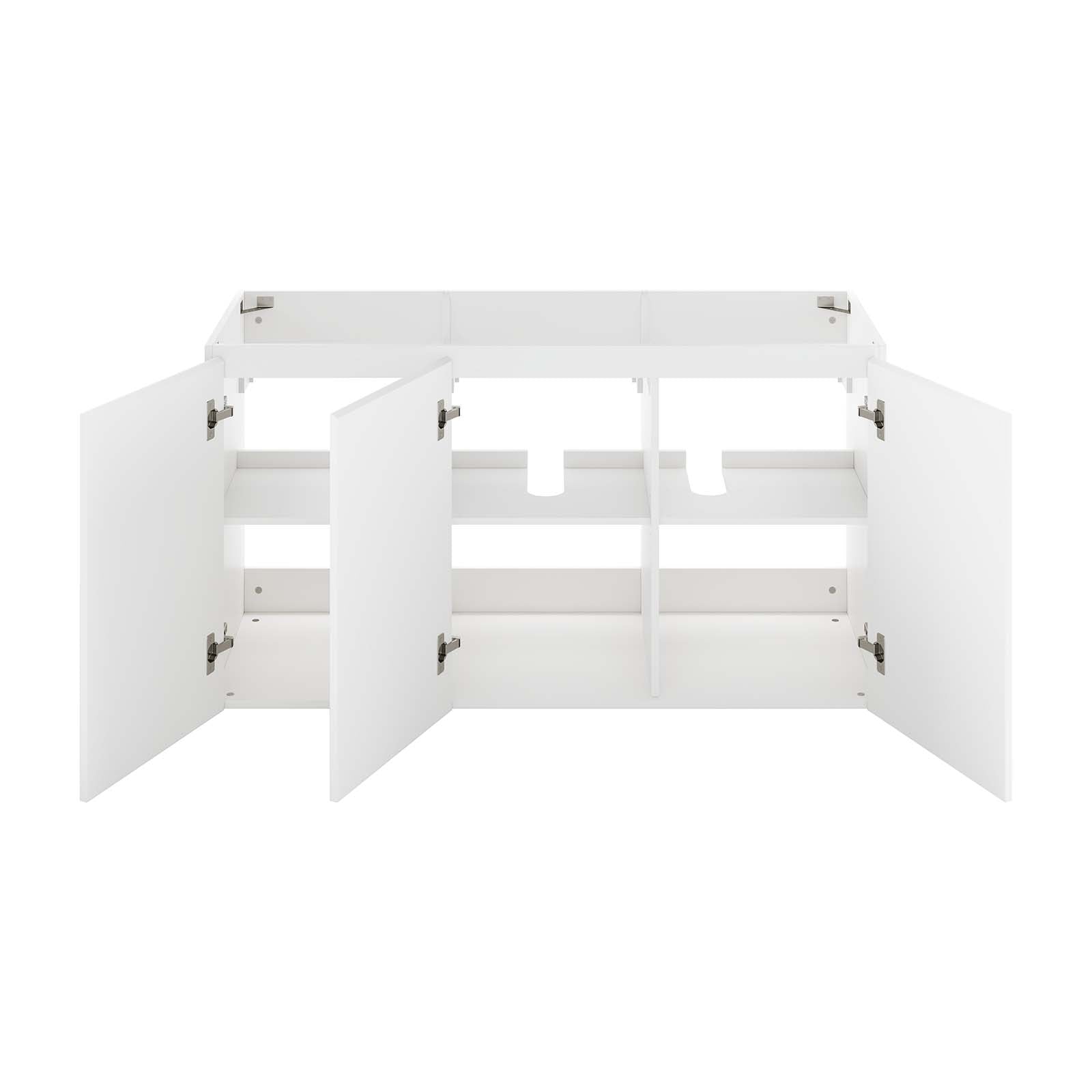 Modway Bathroom Vanity - Vitality 48" Wall-Mount Bathroom Vanity White