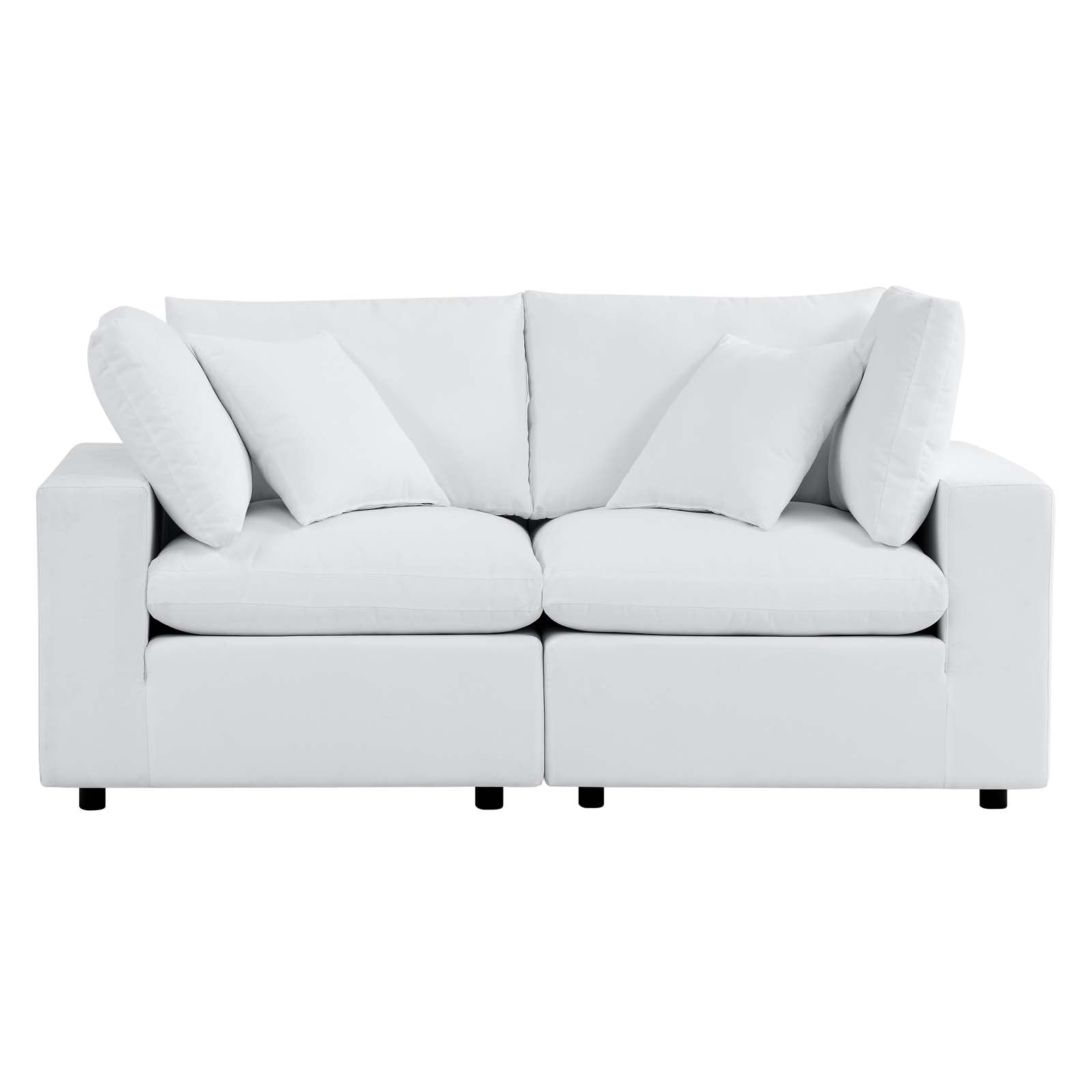 Modway Outdoor Sofas - Commix Sunbrella Outdoor Patio Loveseat White