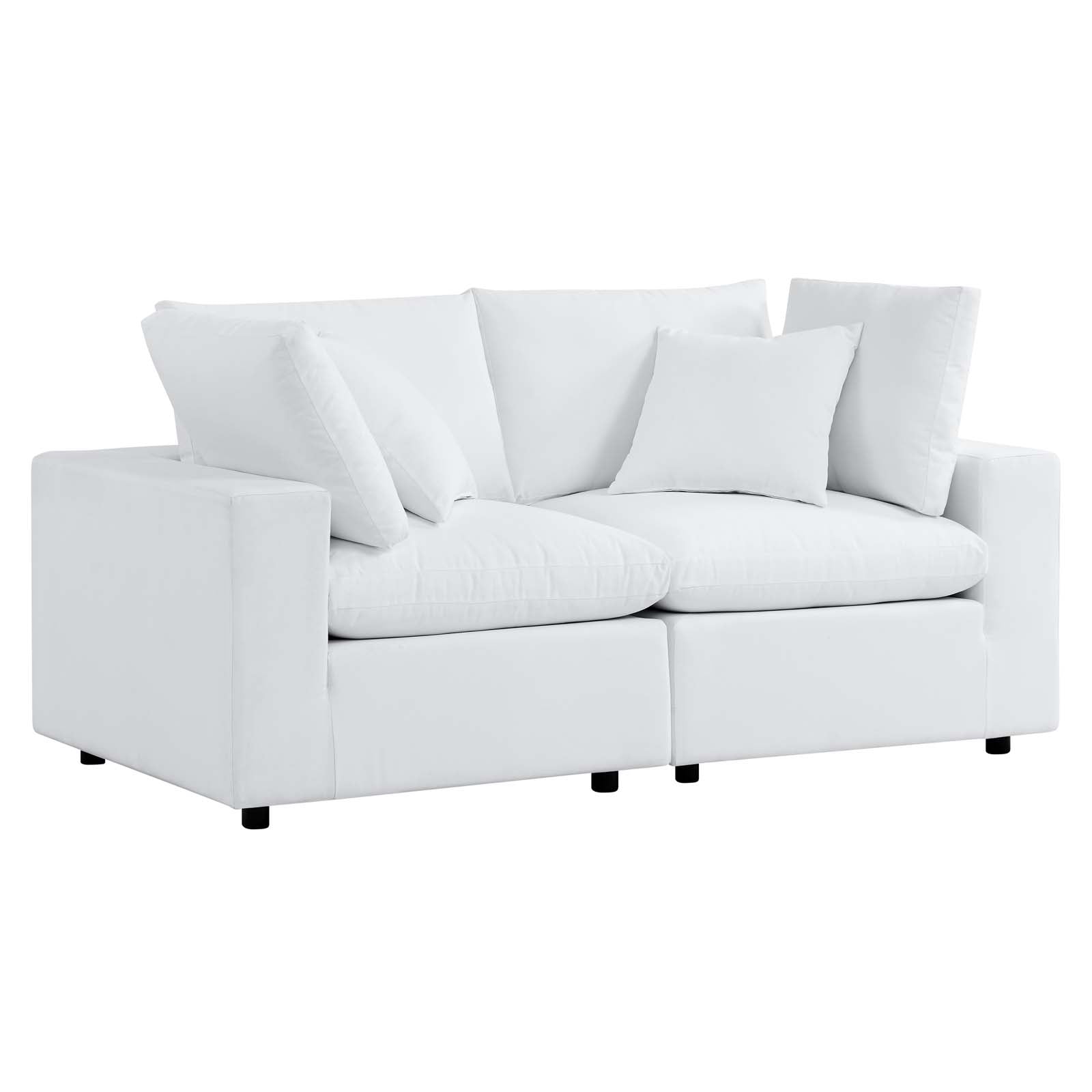 Modway Outdoor Sofas - Commix Sunbrella Outdoor Patio Loveseat White