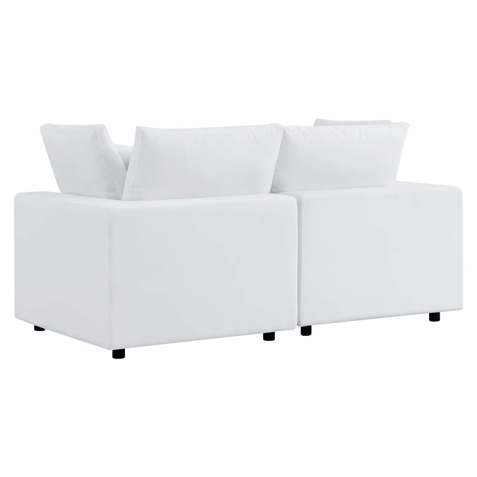 Modway Outdoor Sofas - Commix Sunbrella Outdoor Patio Loveseat White