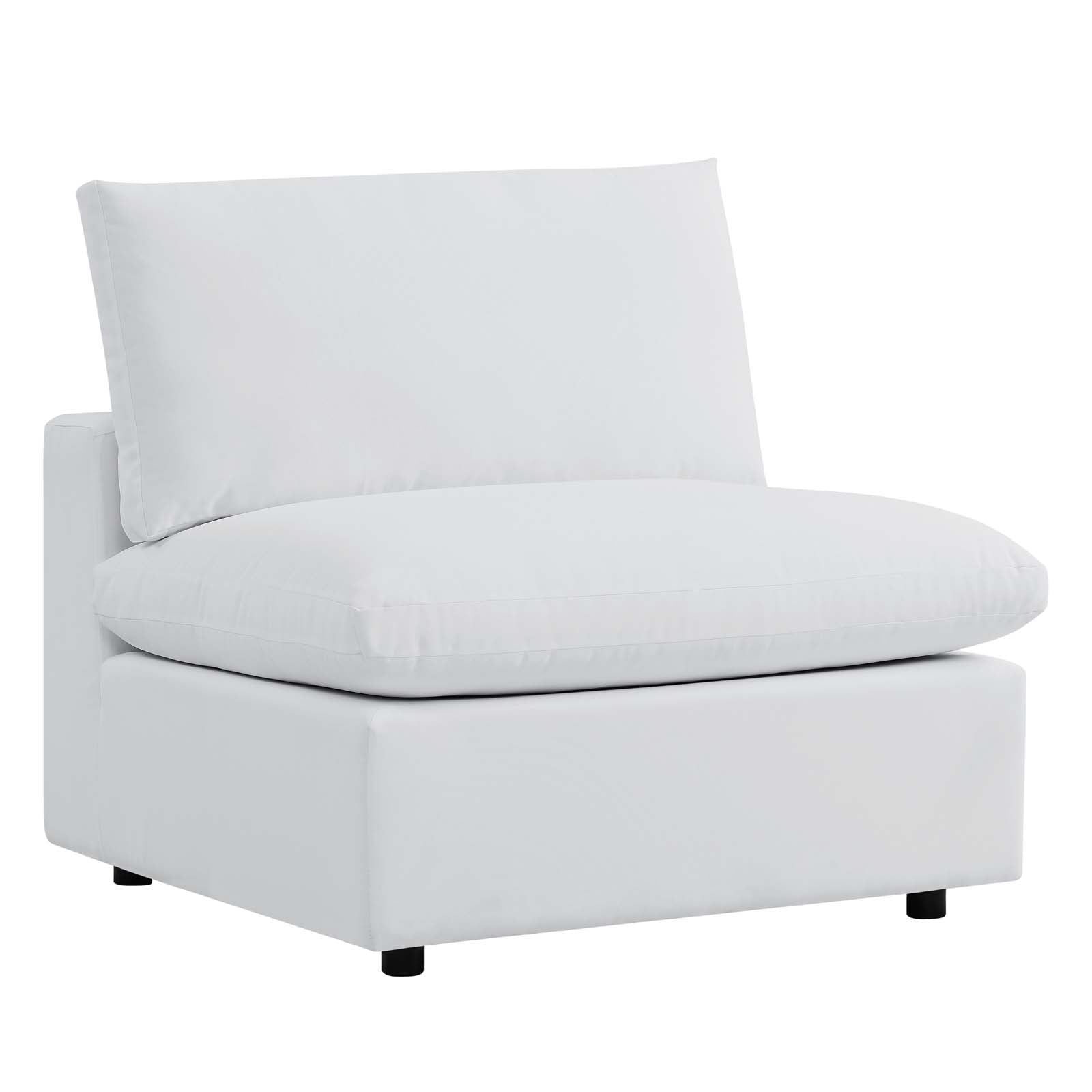 Modway Outdoor Sofas - Commix 08" 4-Piece Sunbrella Outdoor Patio Sectional Sofa White