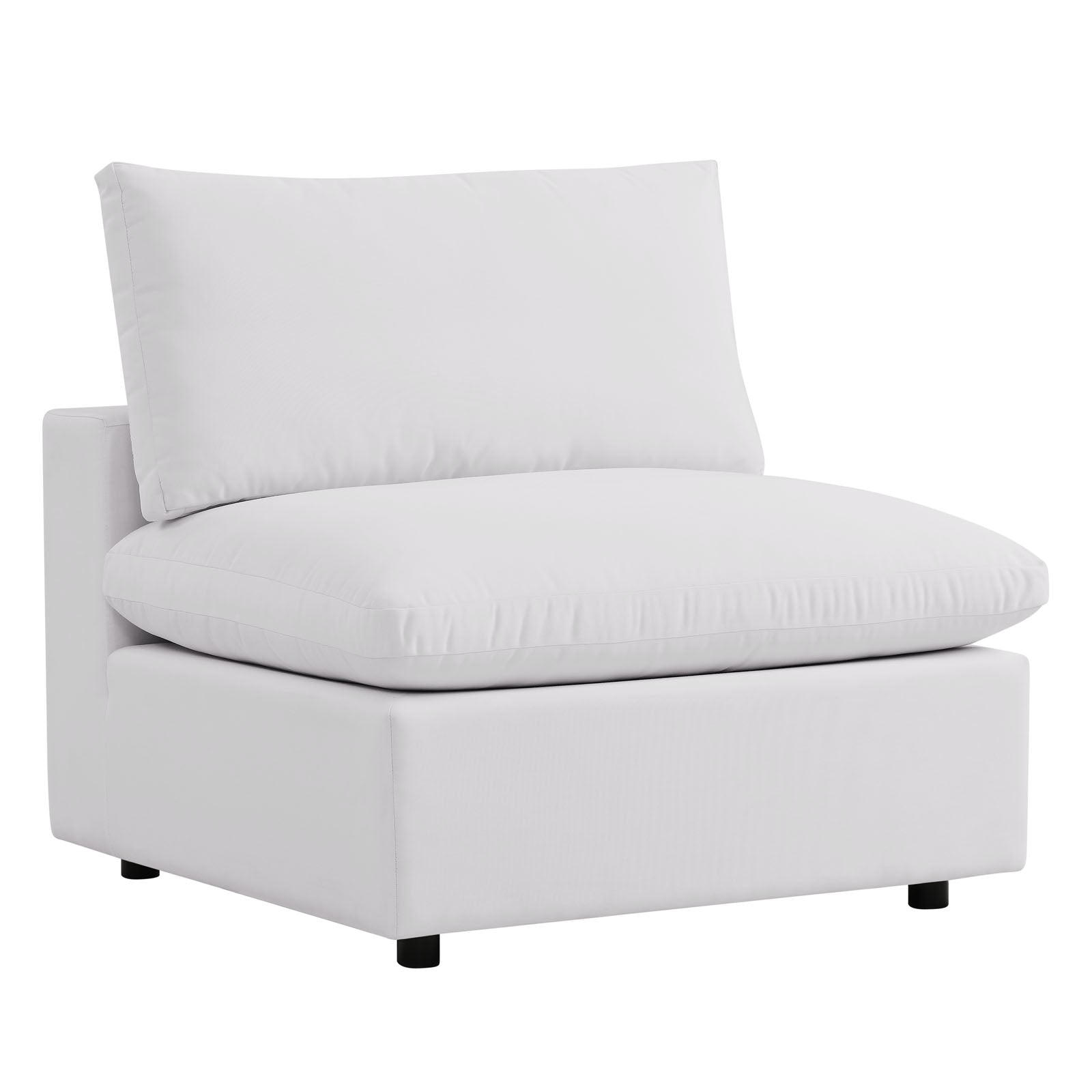 Modway Outdoor Sofas - Commix 5-Piece Outdoor Sectional Sofa White