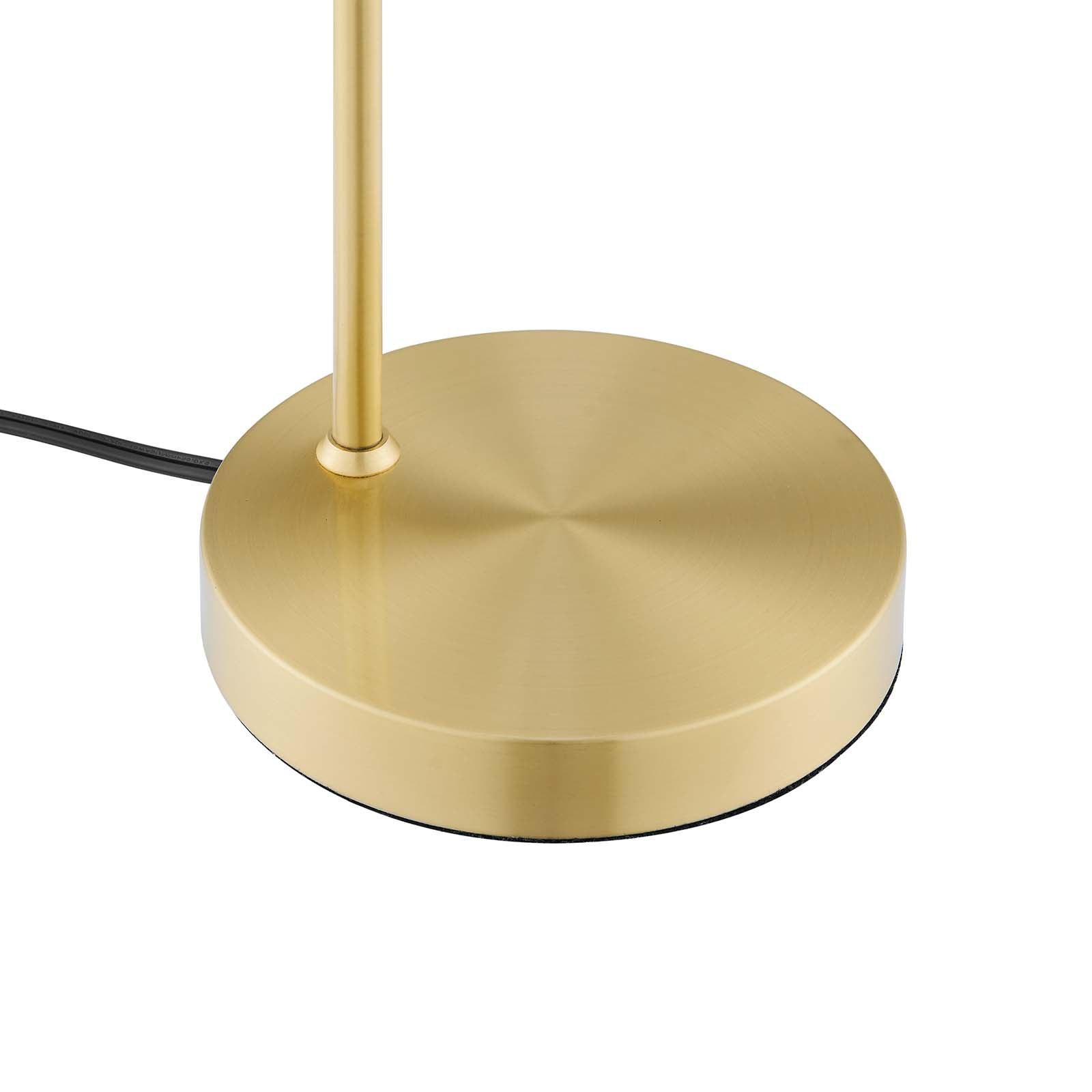 Modway Table Lamps - Element Glass Table Lamp Satin Brass