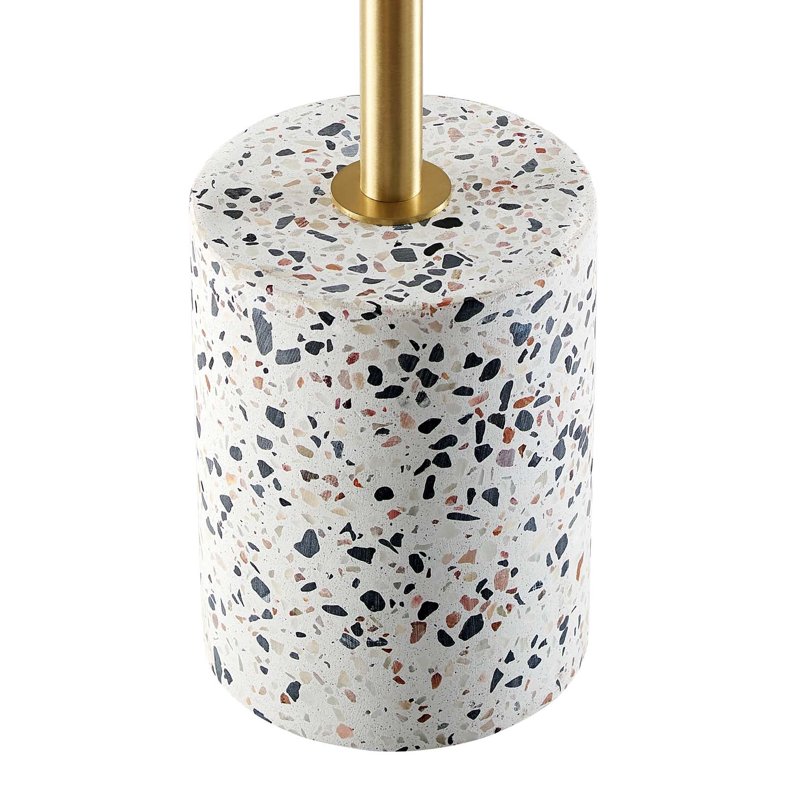 Modway Table Lamps - Logic Terrazzo Table Lamp White