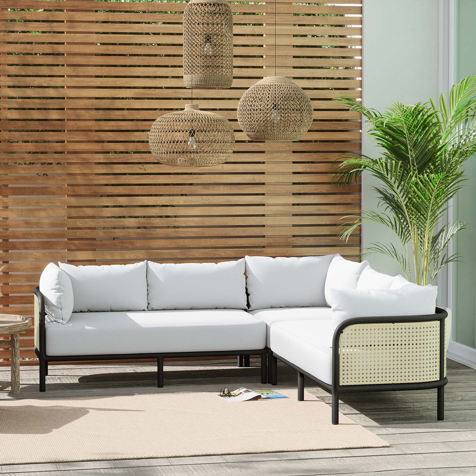 Small patio corner online sofa