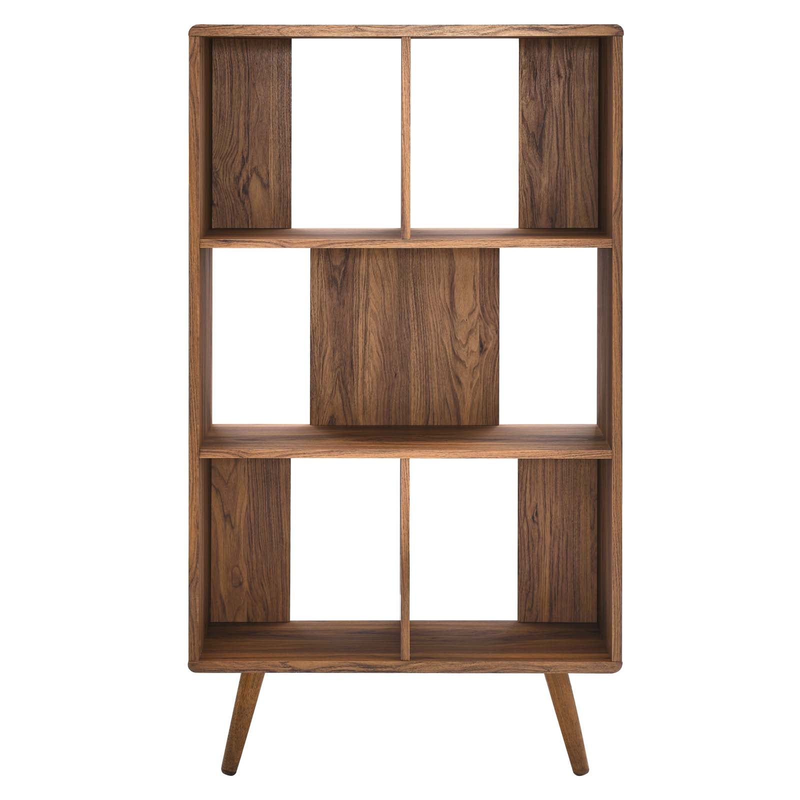 Modway Bookcases & Display Units - Transmit 31" Wood Bookcase Walnut