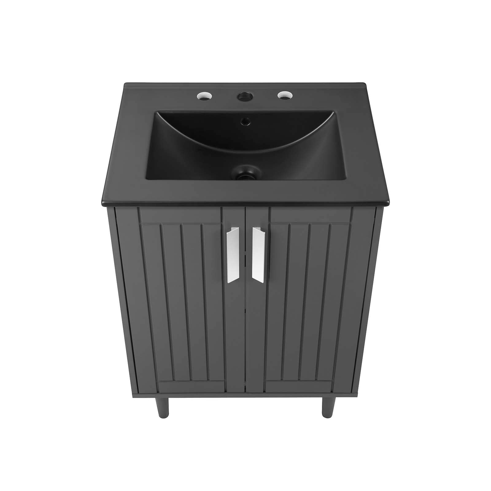 Modway Bathroom Vanity - Augusta 24" Bathroom Vanity Gray Black